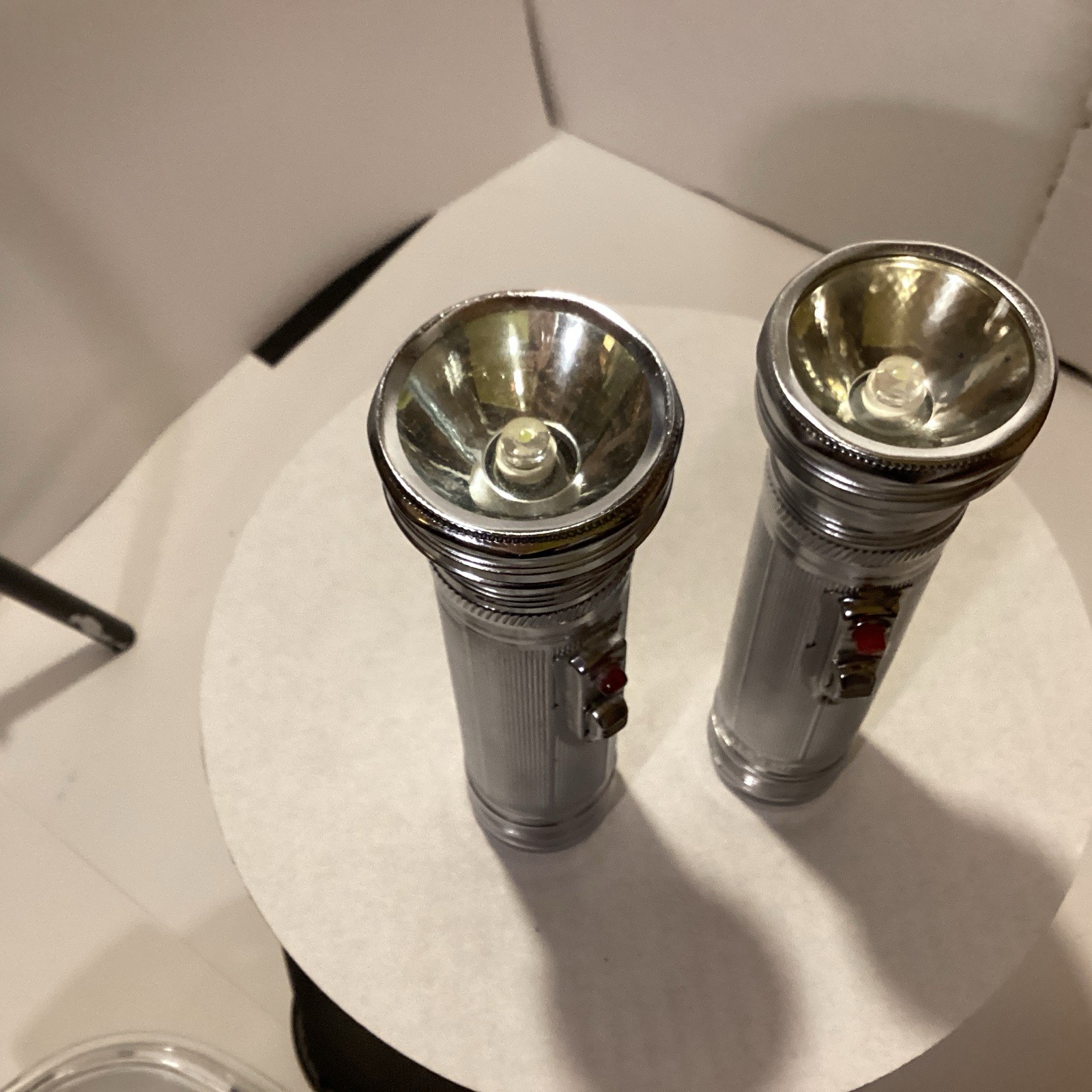 Vintage Tiger-Head Flashlight Chrome Plated 2