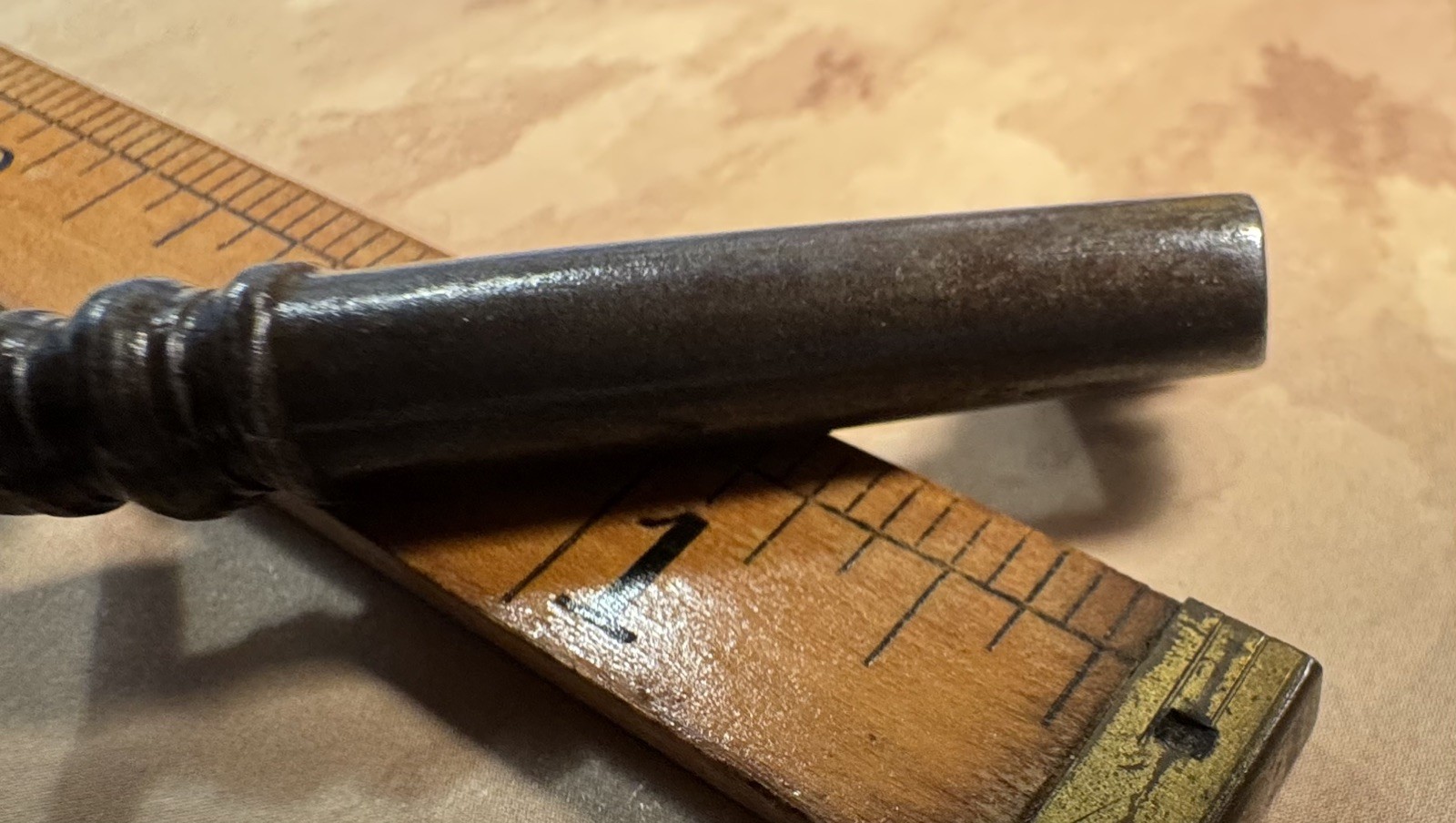 🌿 🗝️ Antique Skeleton Key Hollow Barrel Unique Bit Vintage Authentic Key.