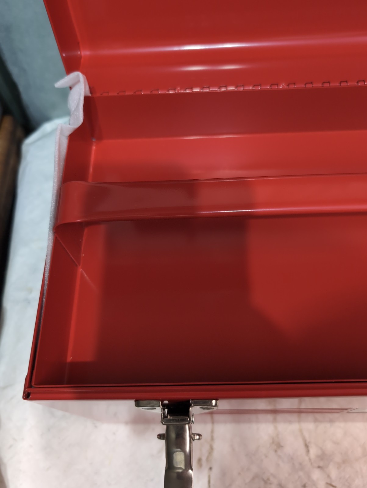 STANLEY USA NOS 96-420 Tool Box Vintage Chest w/ Short Cut Tool Box Saw 20” NEW