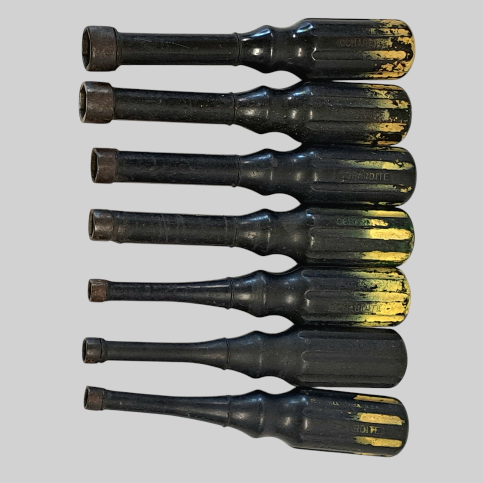 Vintage Insulated Tools Co Cohardite Electricians Nut Driver Set of 7 USA Made