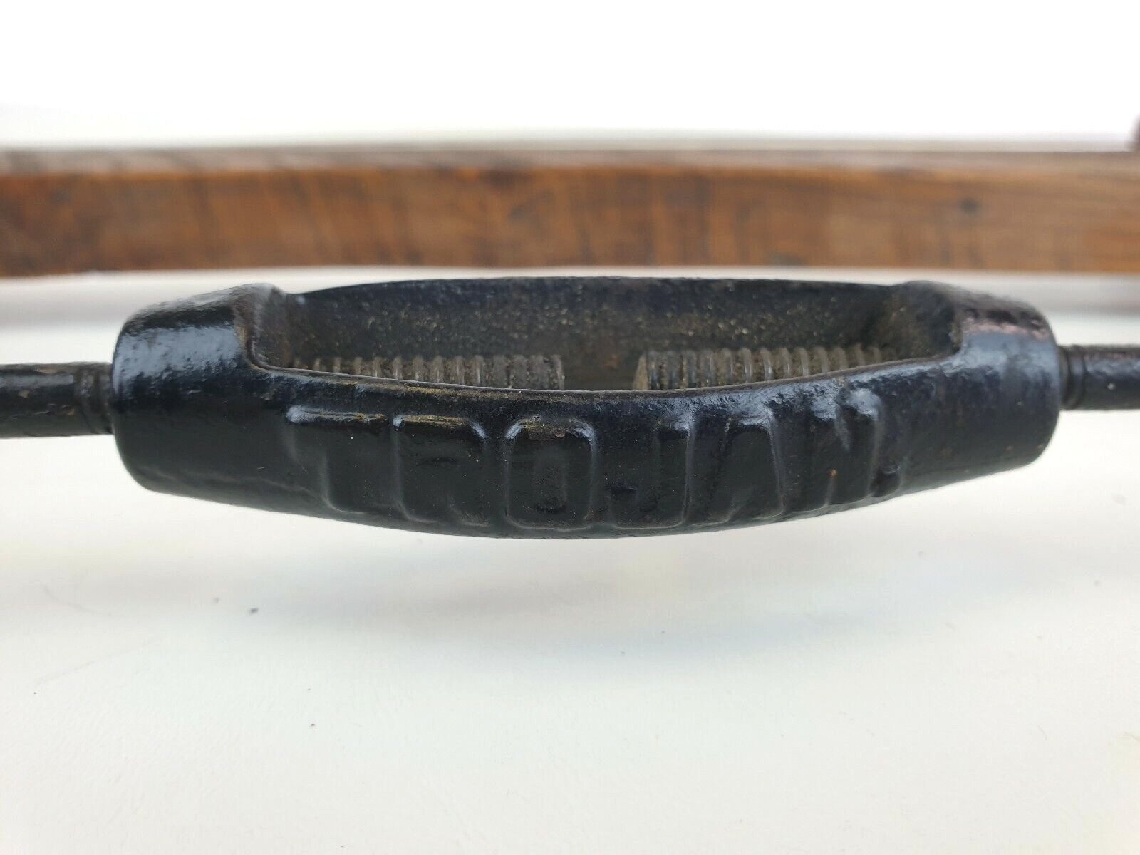 Antique Trojan Wooden Handle Buck Bow Saw Beautiful Primitive Cabin Decor Rare