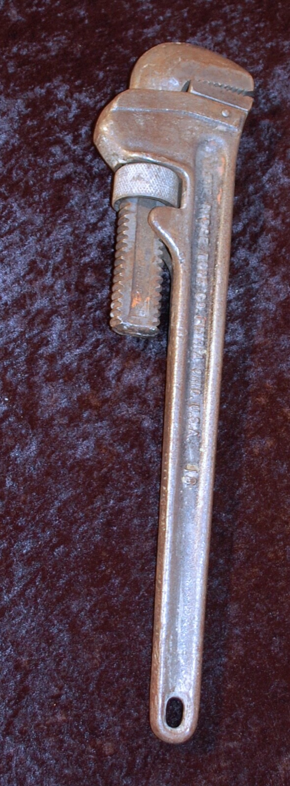 Vintage Rigid 18 Wrench By Ridge Tools Linked DG Logo 18″ Collectible C-5