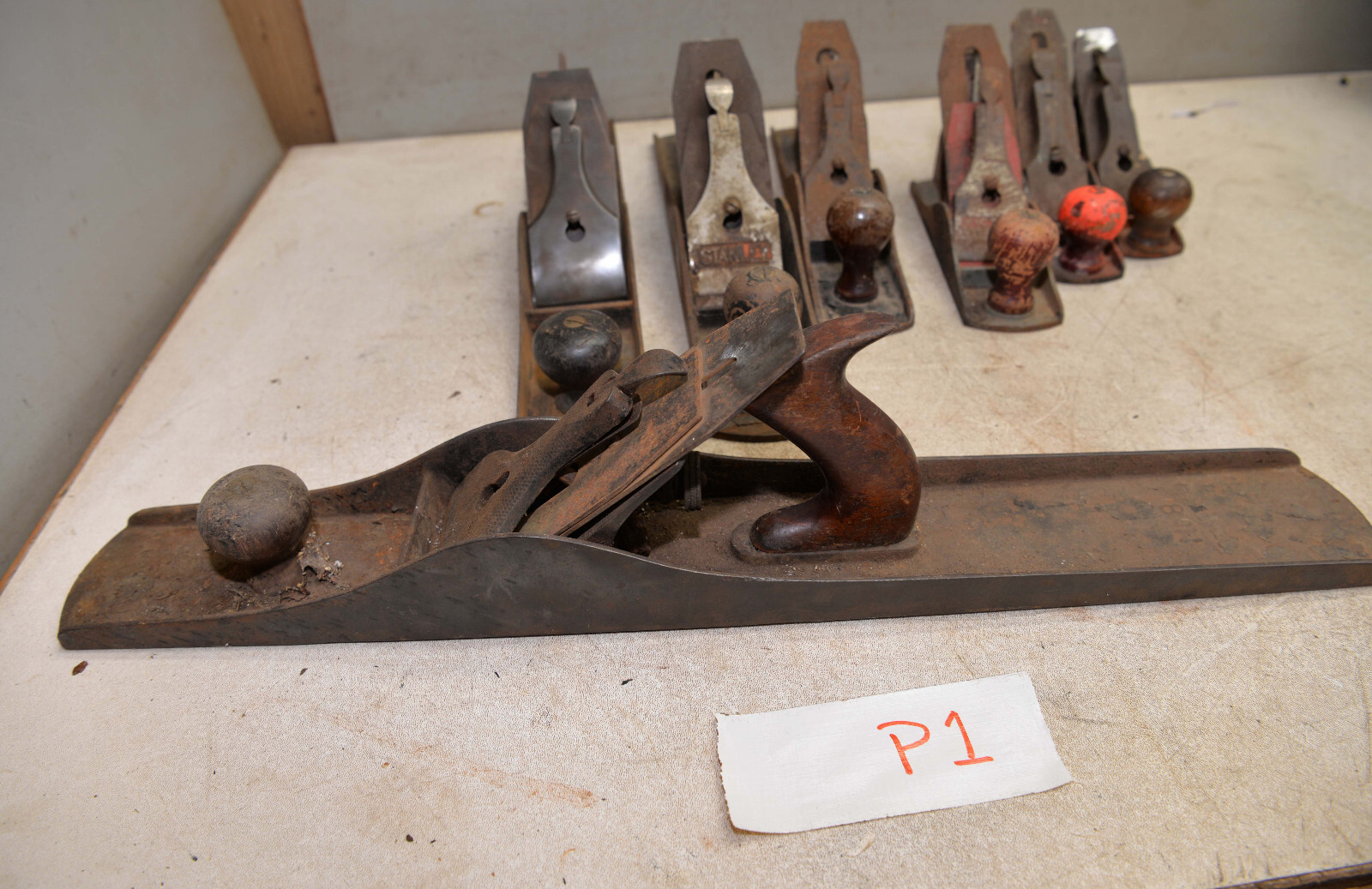Woodworking plane lot No 8, 7, 6, 5, 4, 3, # 2 Stanley more collectible lot P1