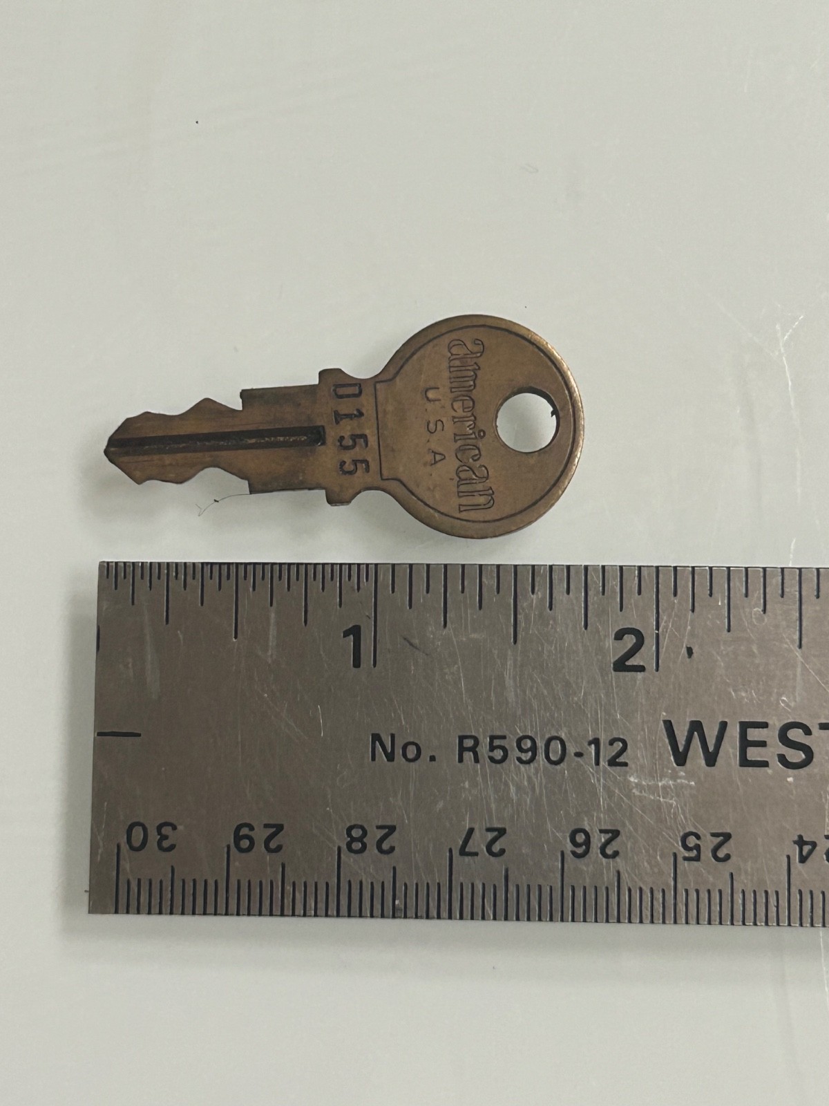 Vintage American Lock Co. Series 60 Padlock w/ Original Chain & Junkunc Bros Key