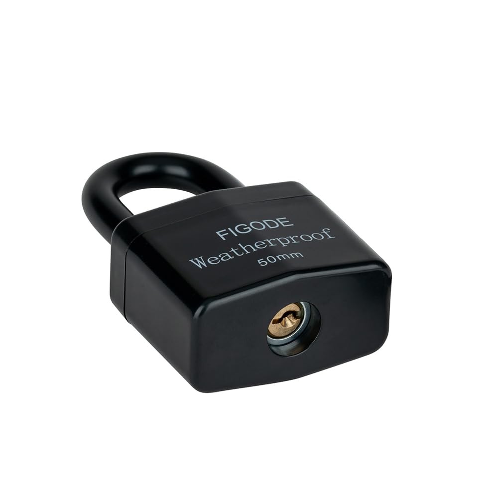 FIGODE® Outdoor Waterproof Padlock, Large Heavy Duty Sturdy Covered Laminated…