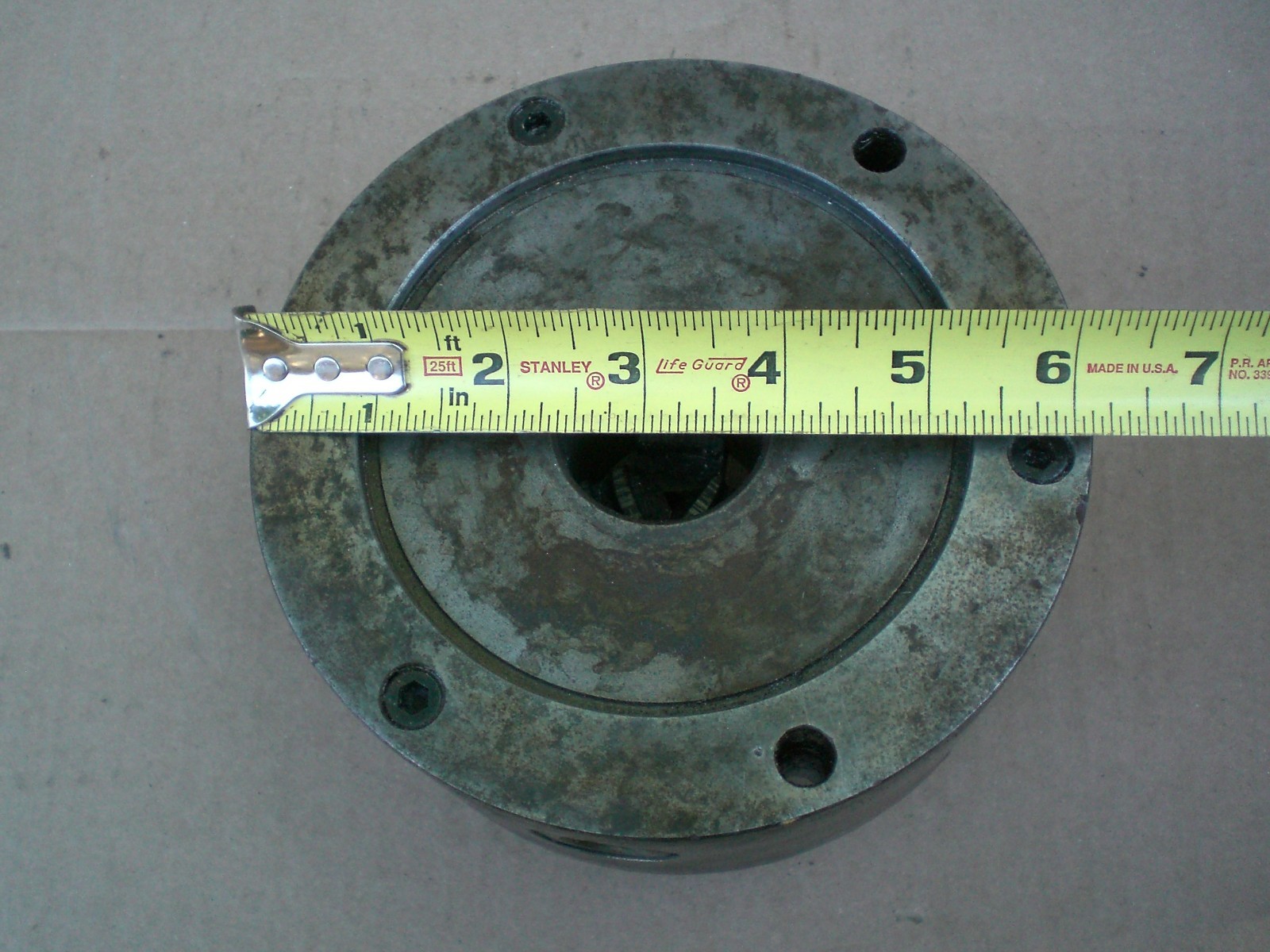 Vintage Skinner 6-1/8″ 3 Jaw Metal Lathe Chuck plain back