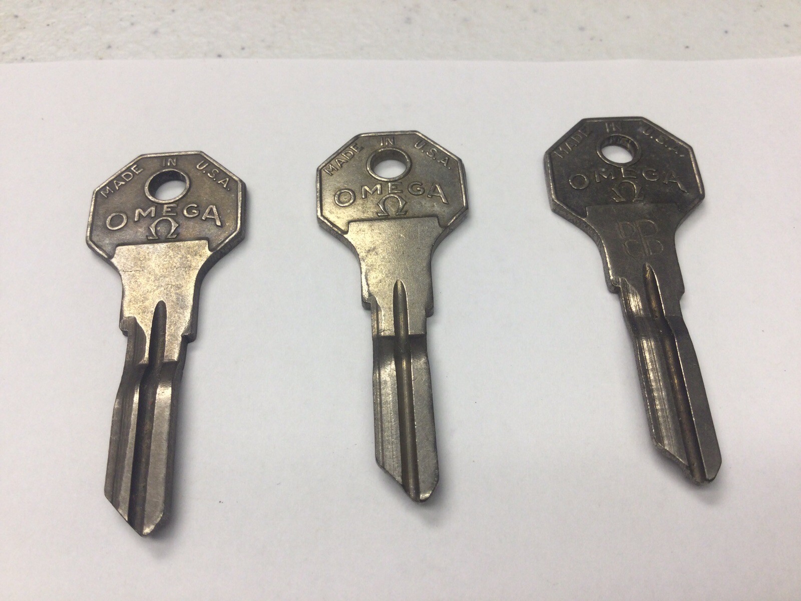 3 Omega Chrysler Original 1933-34 Rare Car Key BLANKS -YALE & Towne. XC
