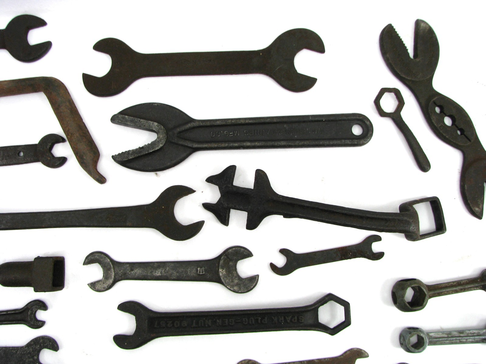 Antique Wrench LOT Tool Kit Farm Implement Car Tuck Tractor Ford vtg Dog Bone