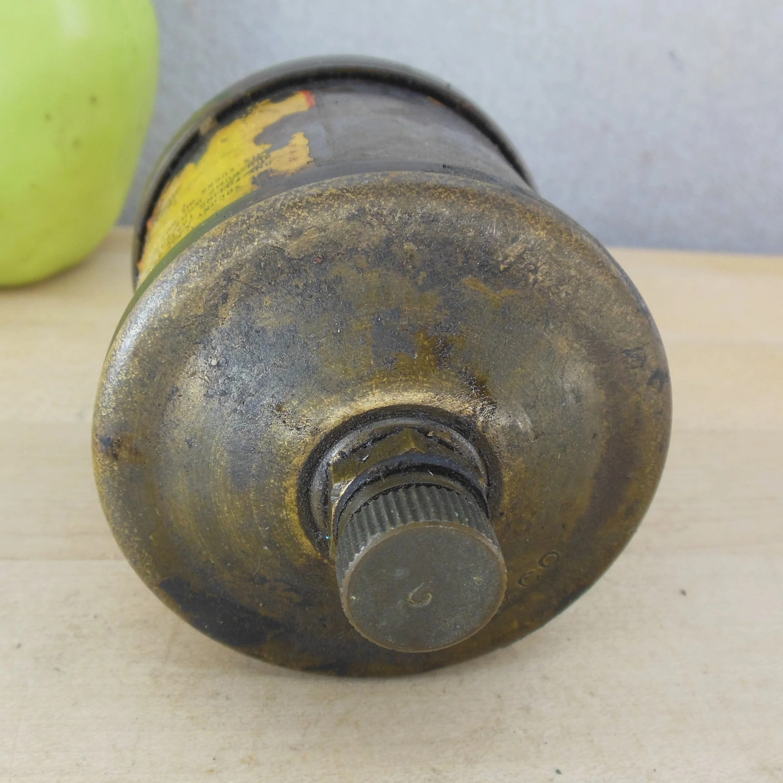 Gast Brass Glass Cylinder Oiler Hit Miss Engine Antique 2.25″ Tall Bowl