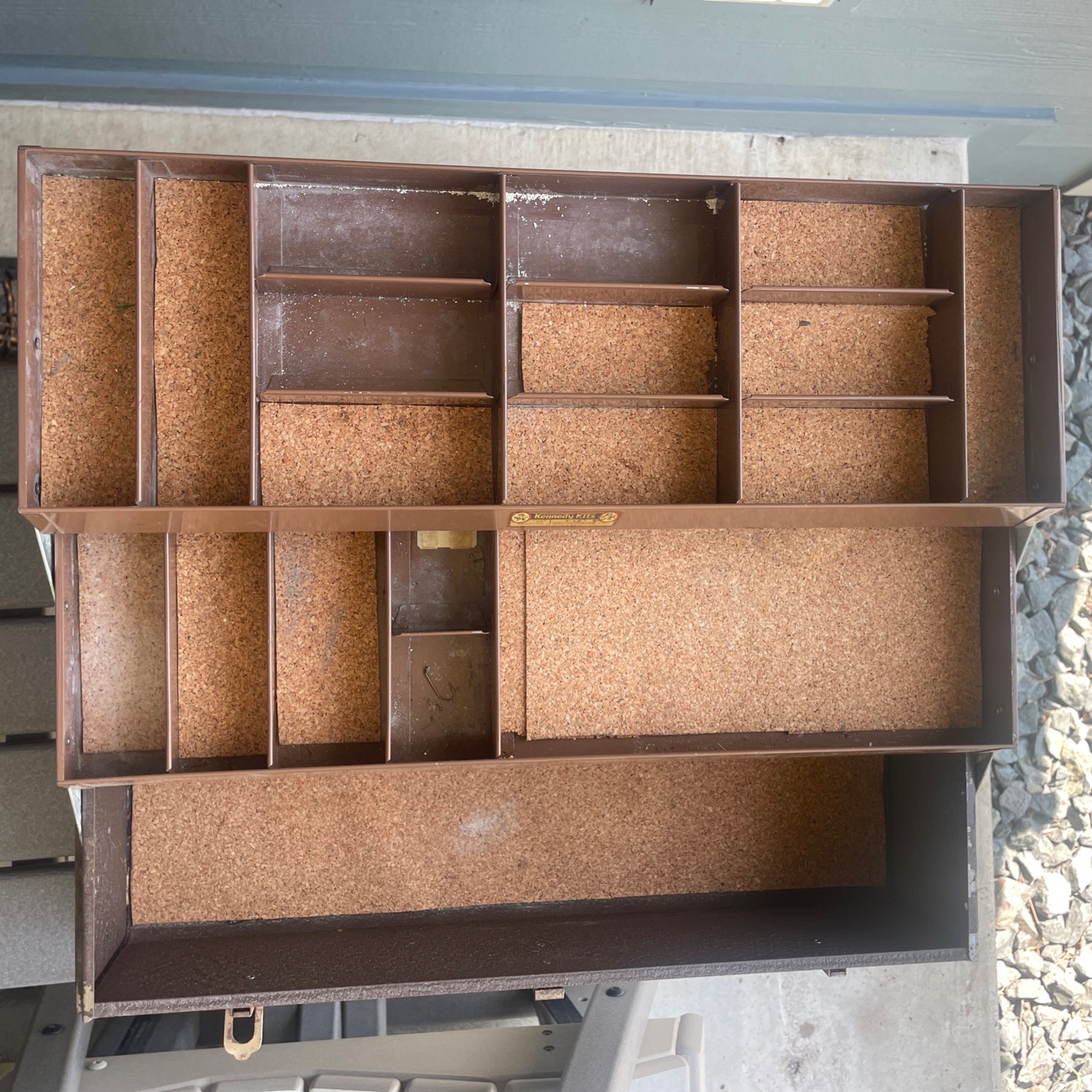 Vintage 1950s Kennedy Kits 2 Tier T-18 Tool Box Tackle Box Fishing Machinist