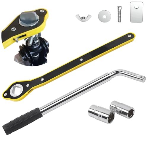 4PCS Car Wrench Set,14-20Inch Telescoping Lug Nut Wheel Wrench with Standard