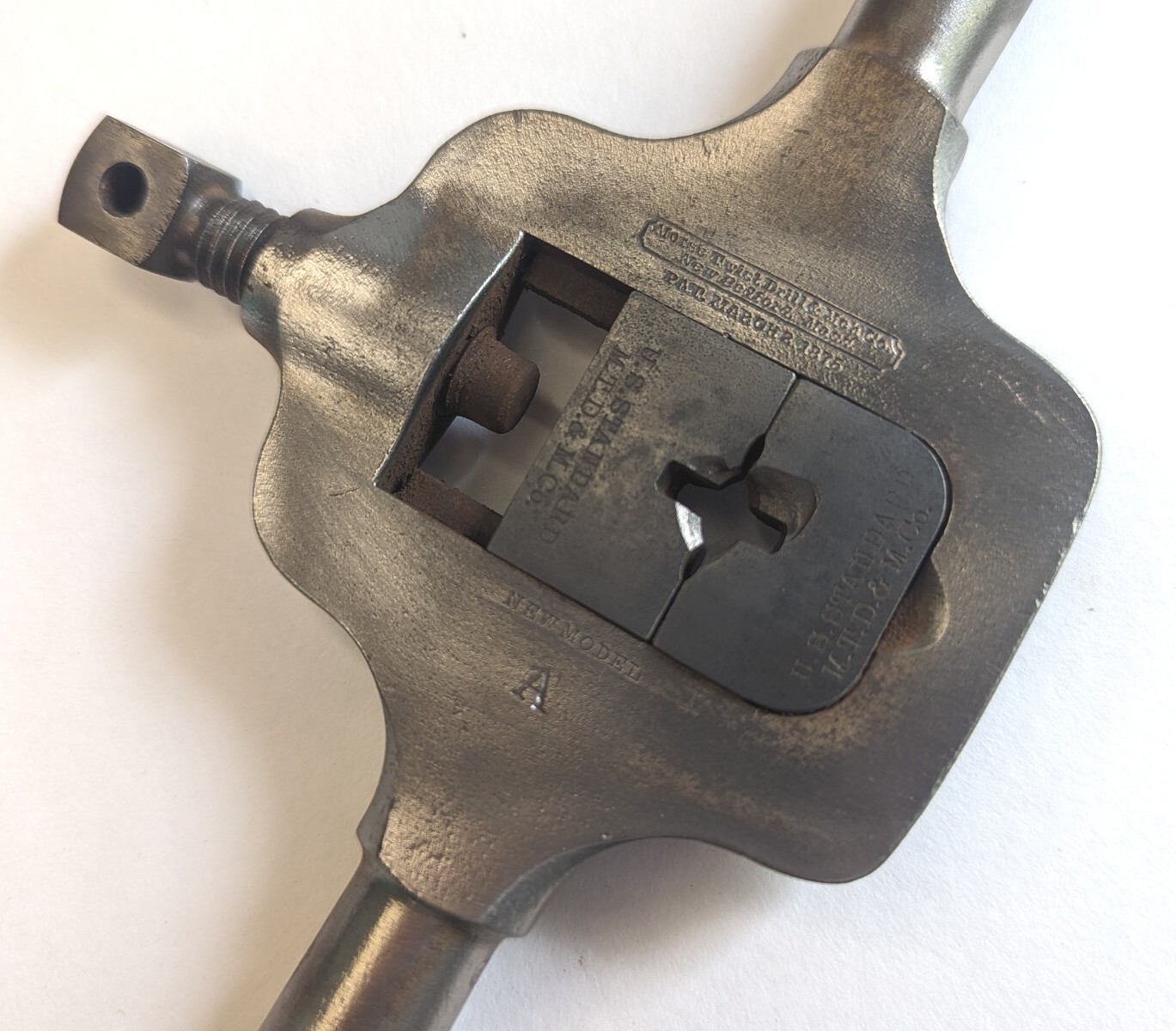 Morse Twist Drill & Mch. Co. U.S.A. tap handle wrench marked New Model A