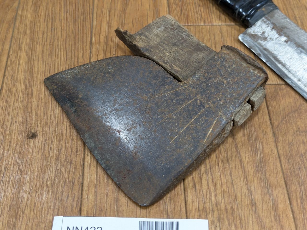 BROKEN DAMAGED Japanese Vintage Carpentry Tool NATA AXE ONO Hatchet SET NN422