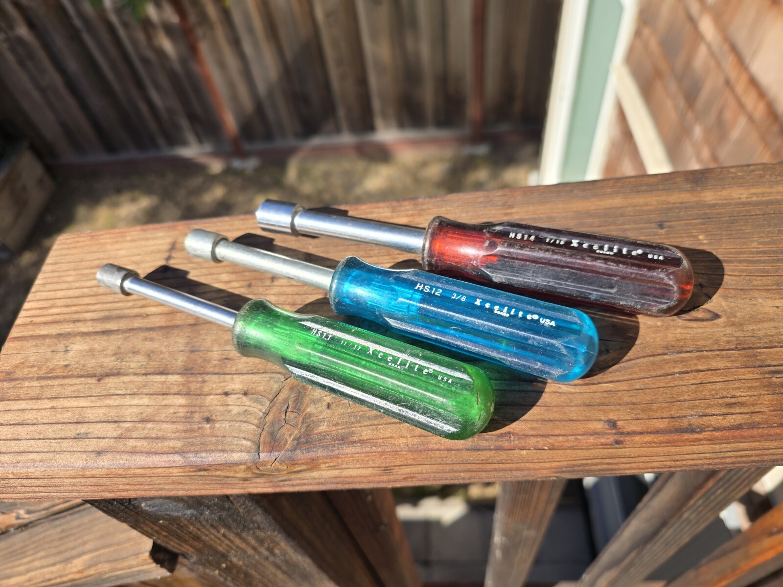 Lot Of 3 XCELITE USA Nut Drivers HS-11 HS-12 HS-14 SAE