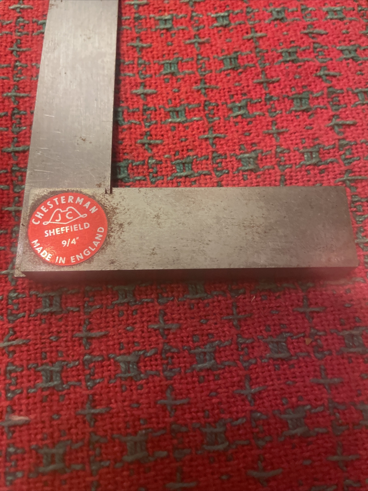 Vintage Rabone Chesterman No.9 Engineers Machinist Steel Square 4″