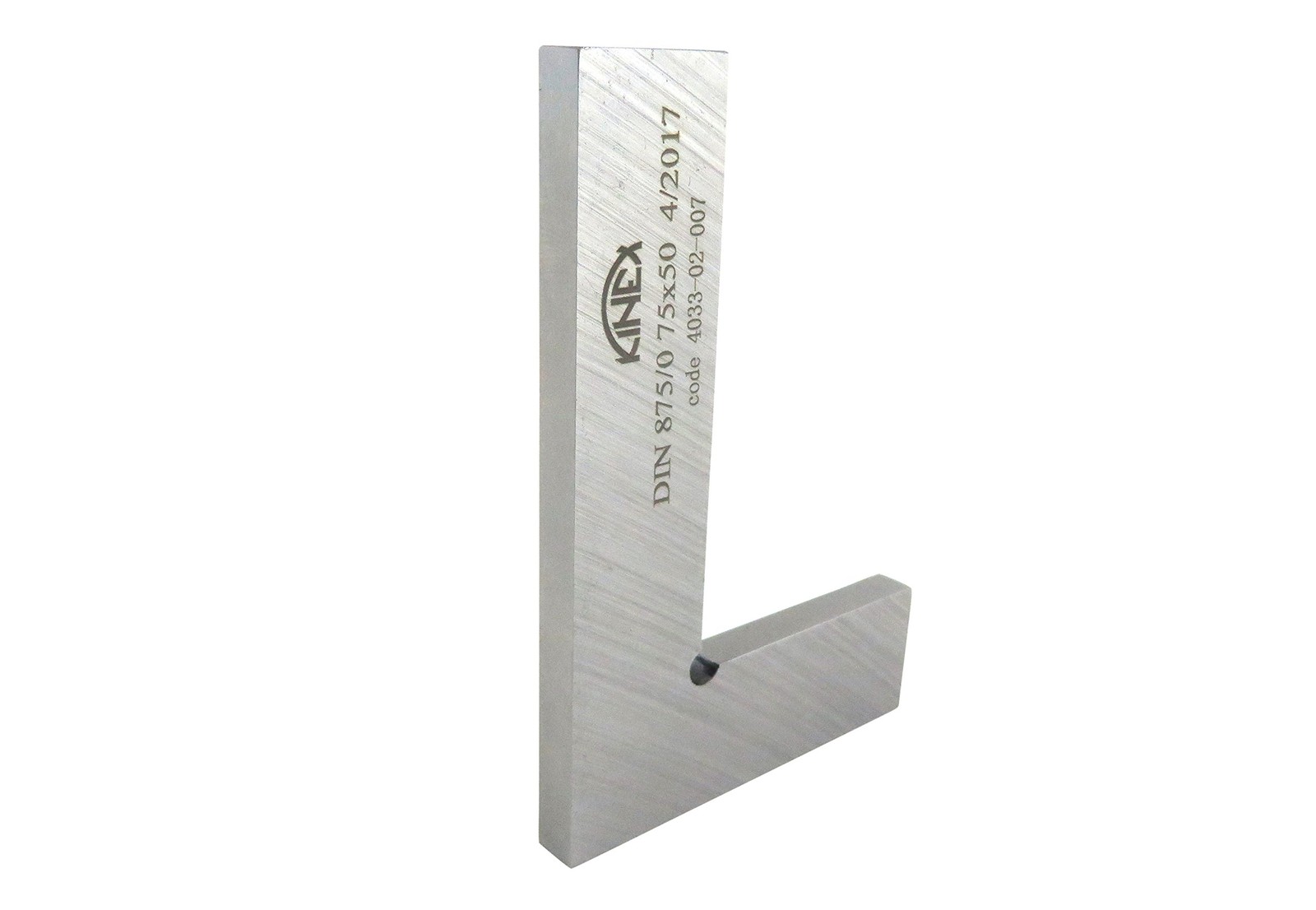 Kinex 4033-02-007 3 Inches Tall x 2 Wide Flat Solid Machinist Silver