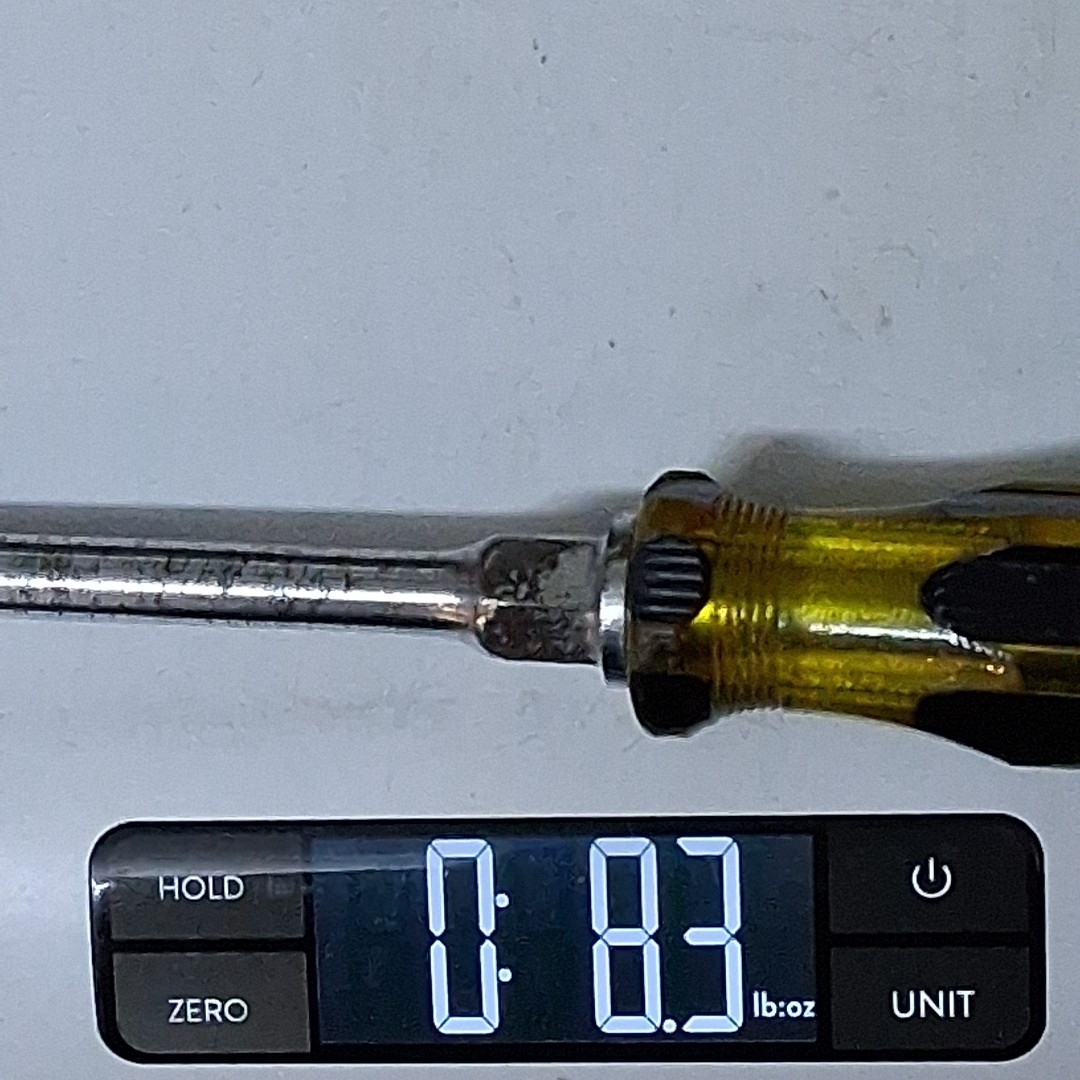 Stanley 100 Plus Flat Slotted Screwdriver 1006-8″ Round Shank 66-168 USA 13″