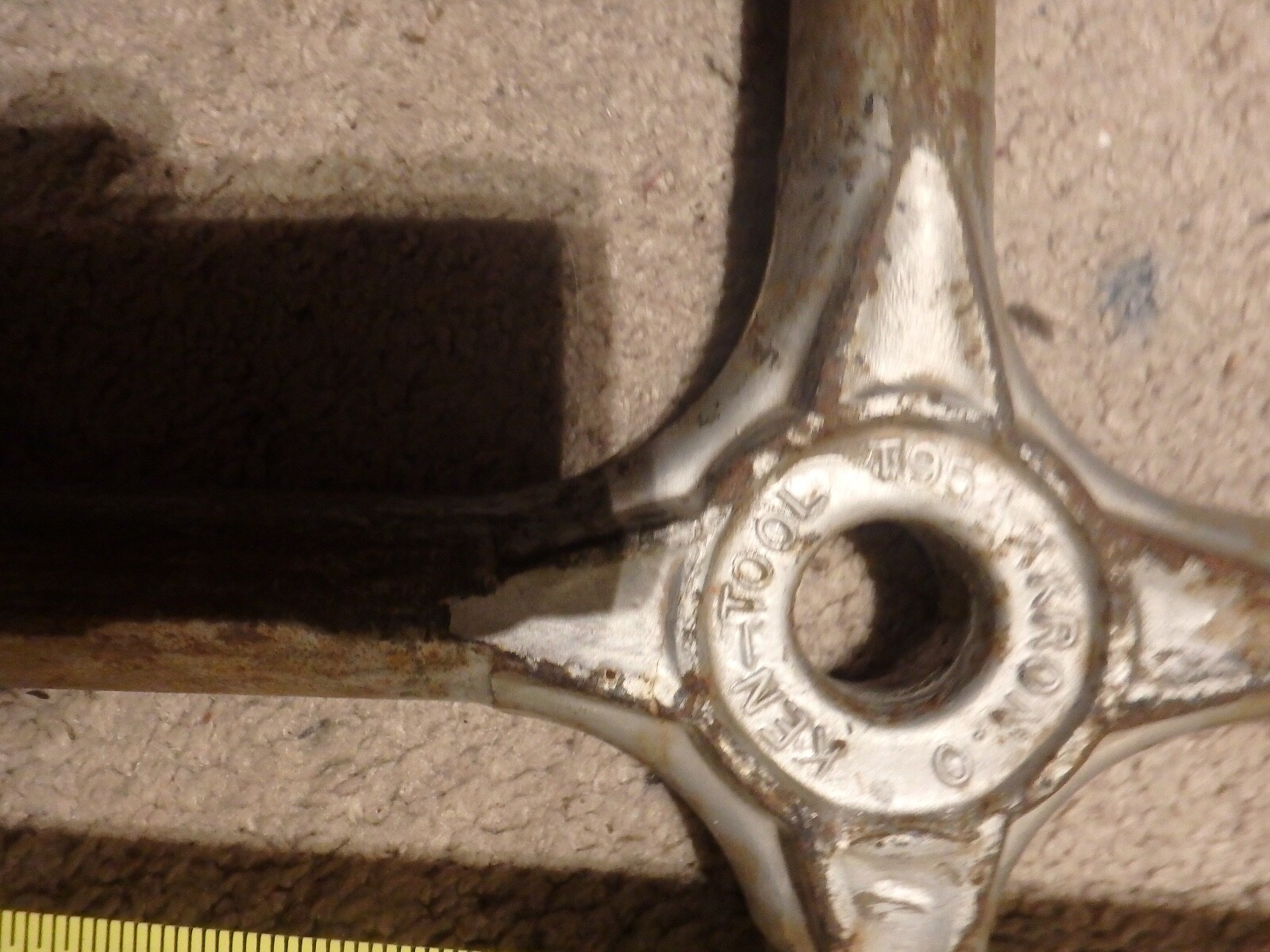 8E-vintage KEN-TOOL truck 4 way lug nut wrench 1 tip adjustable # T95A