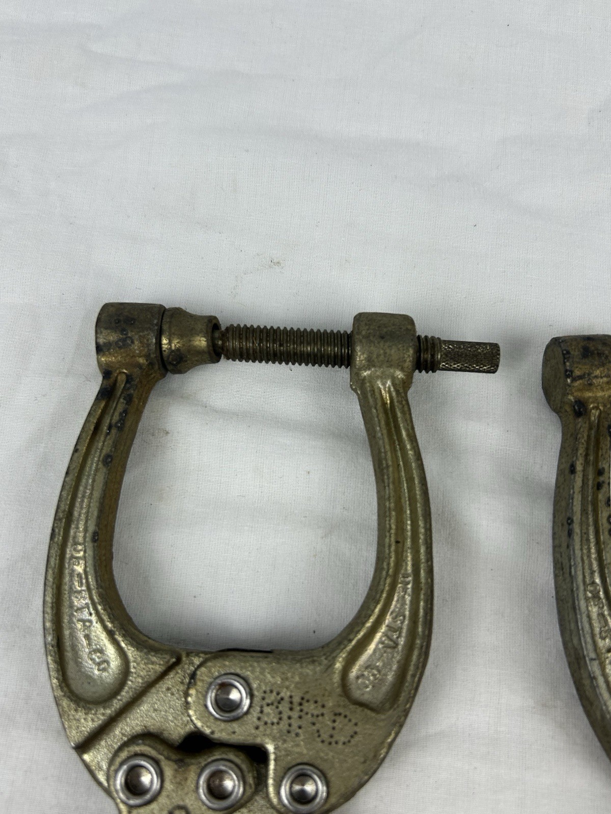 Lot of 2- Vintage De-Sta-Co Squeeze Action Clamps Welding Aviation Clamps