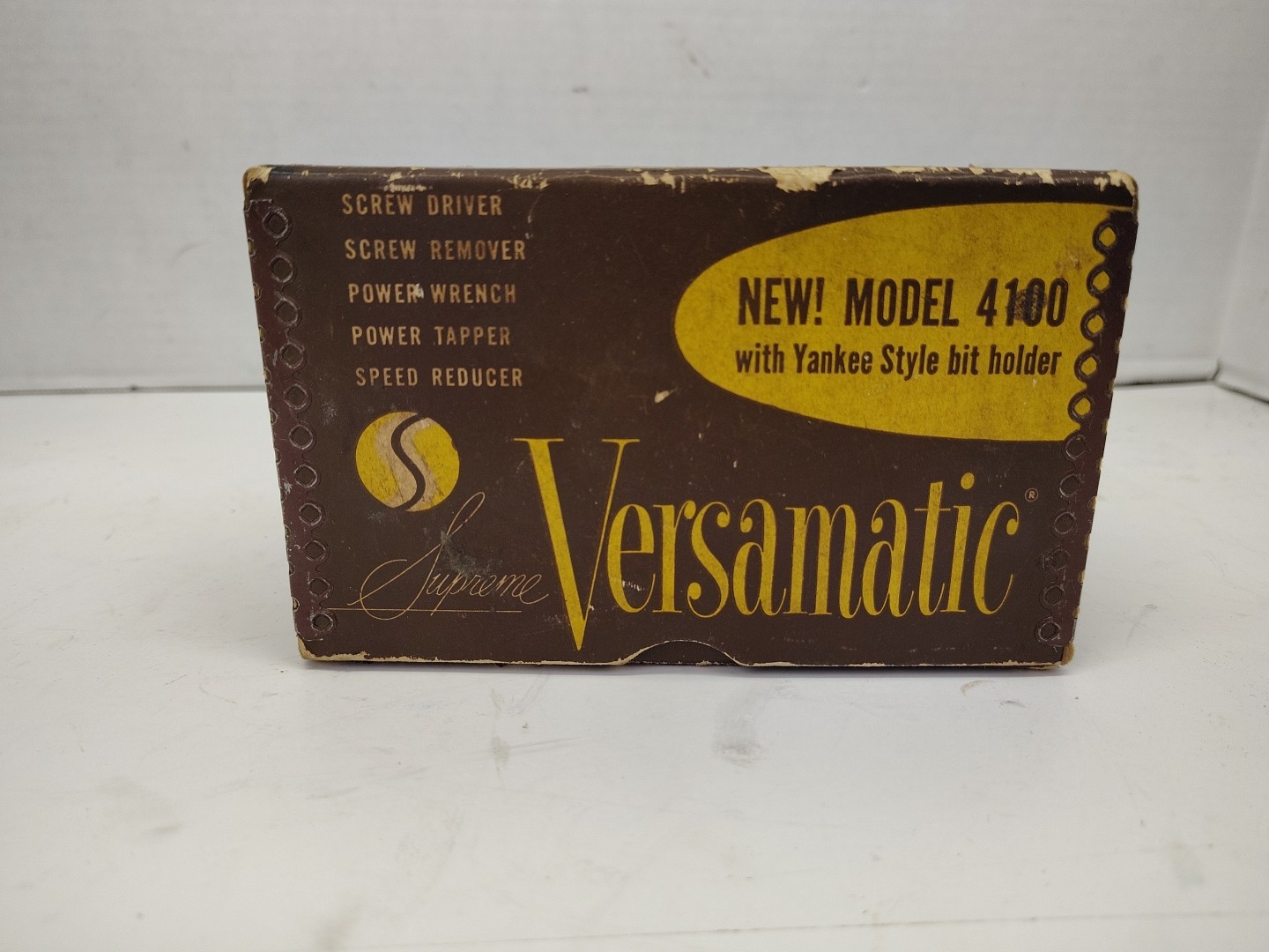 Vintage Supreme Versamatic Model 4100 Reversible Power Drill Speed Reducer