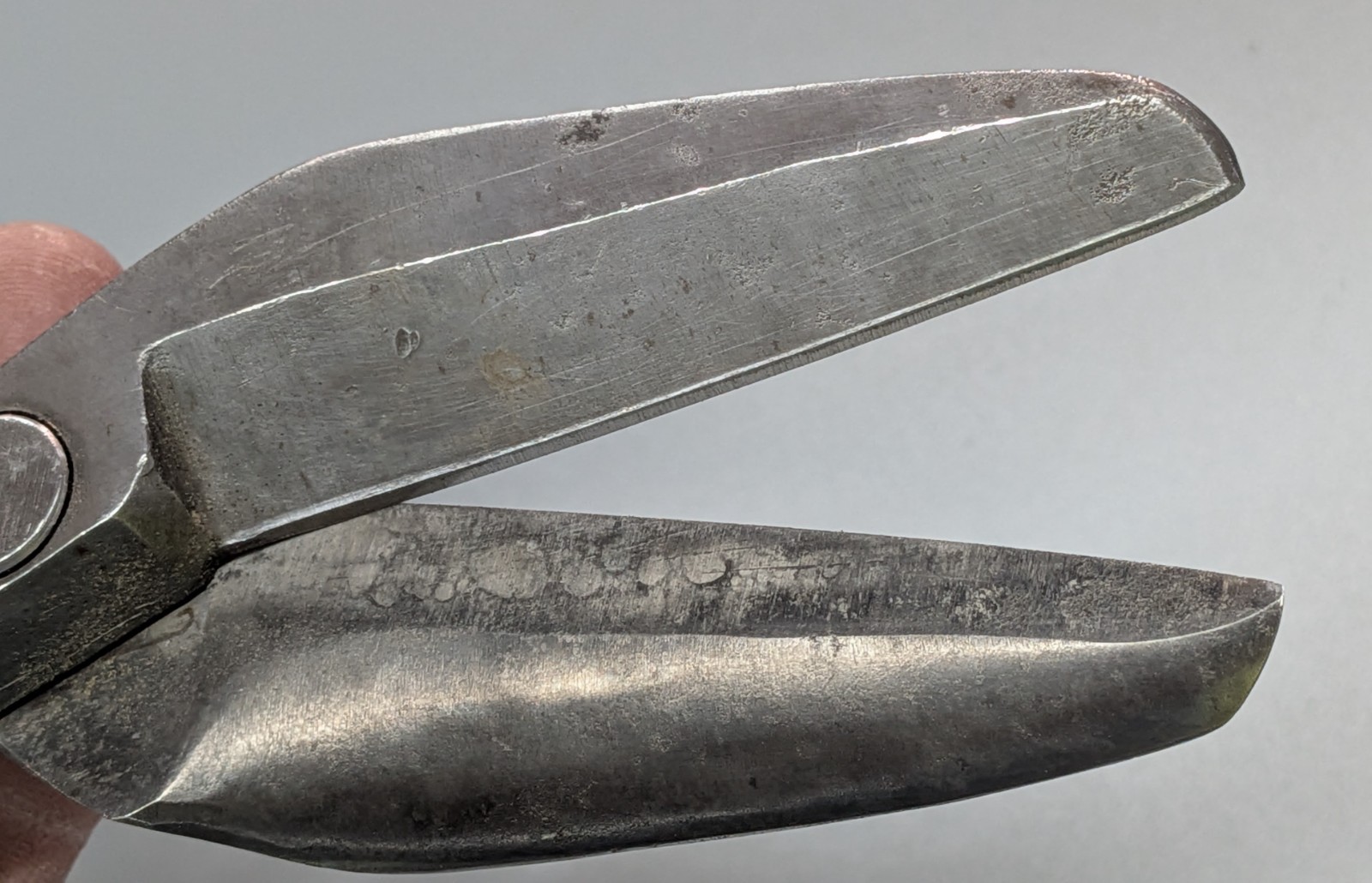 RARE 14″ Henkel Co. Fremont OH Tin Snips-DROP FORGED Cursive Logo XL Heavy Duty