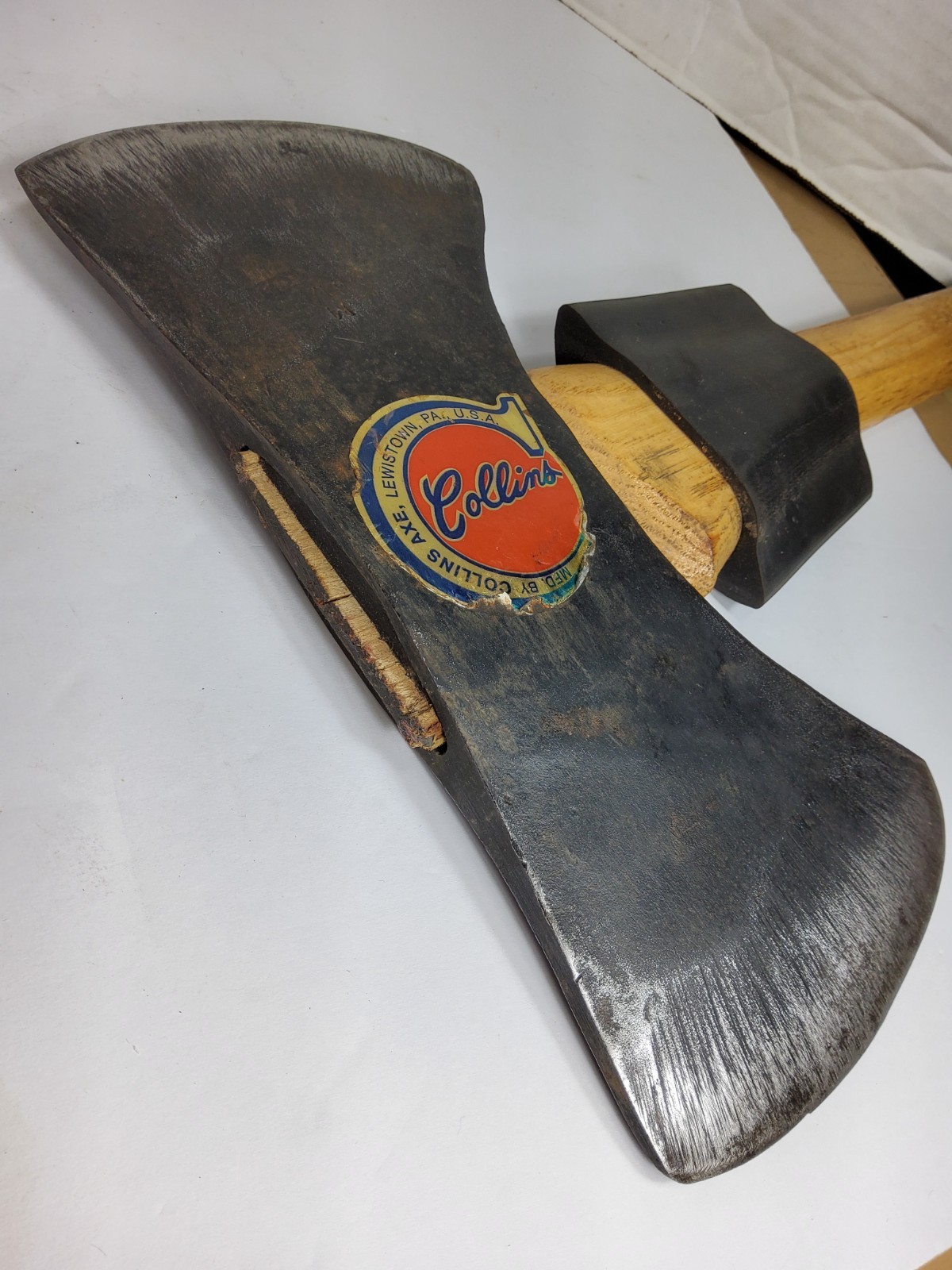 Collins 3 1/2 lb. Double Bit Axe with Leather Sheath