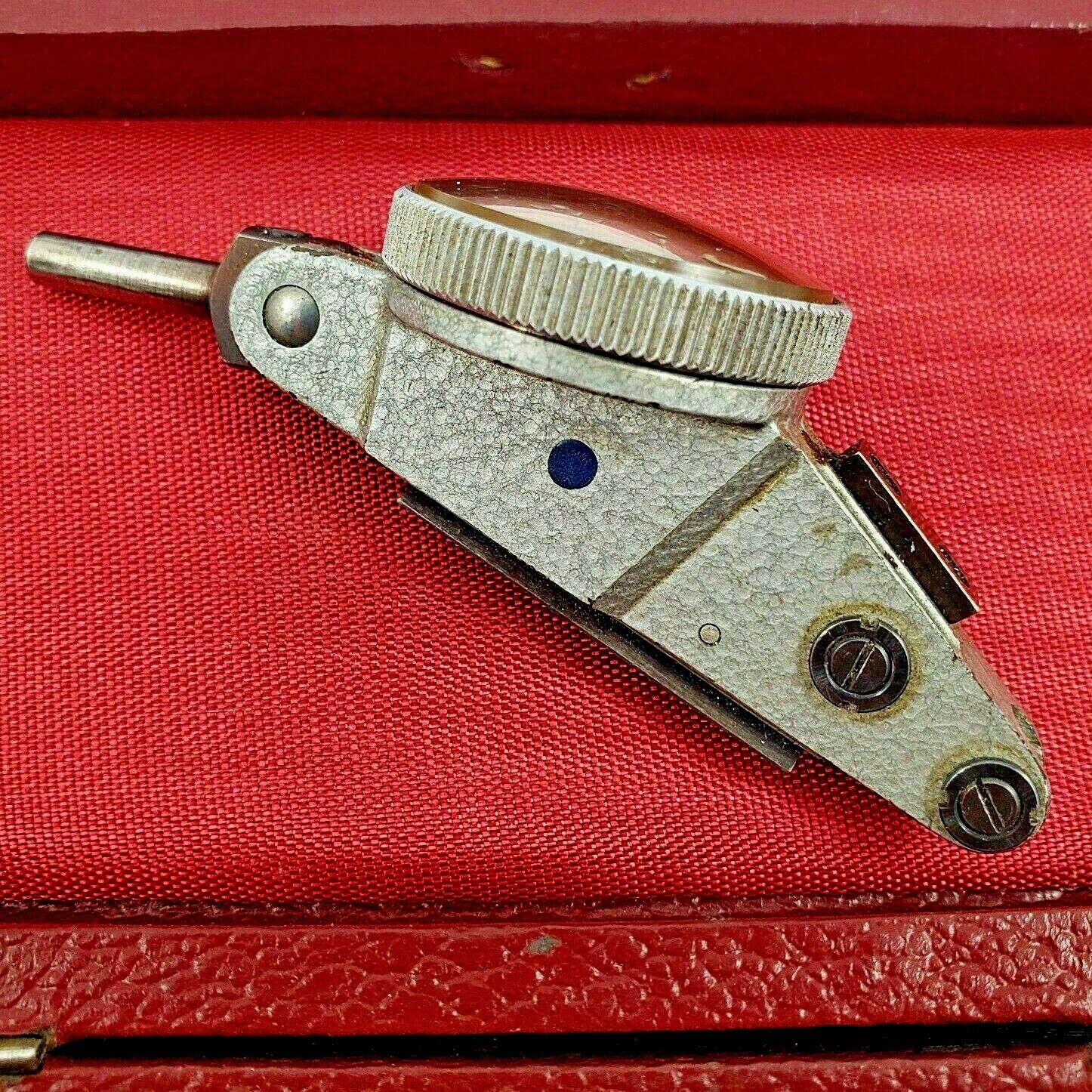 Vintage Machine Tooling Interapid Horizontal Dial Indicator Surface Gauge Boxed
