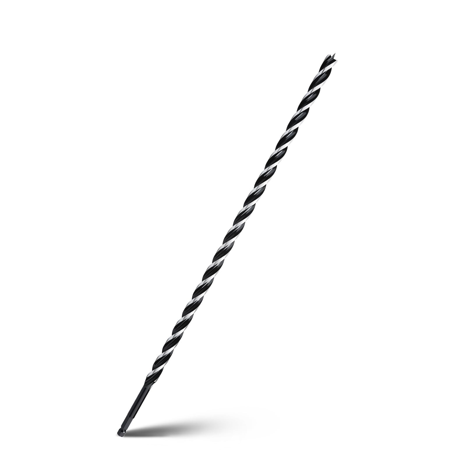 24″ Auger Drill Bit 1/2″ Hex Shank Tri Flute for Wood, Tree Stump, Plastic & Dry