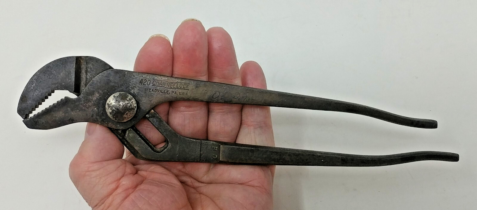 Vintage Original Channellock 9.5″ Groove Joint Pliers 420 Made In USA Good Shape