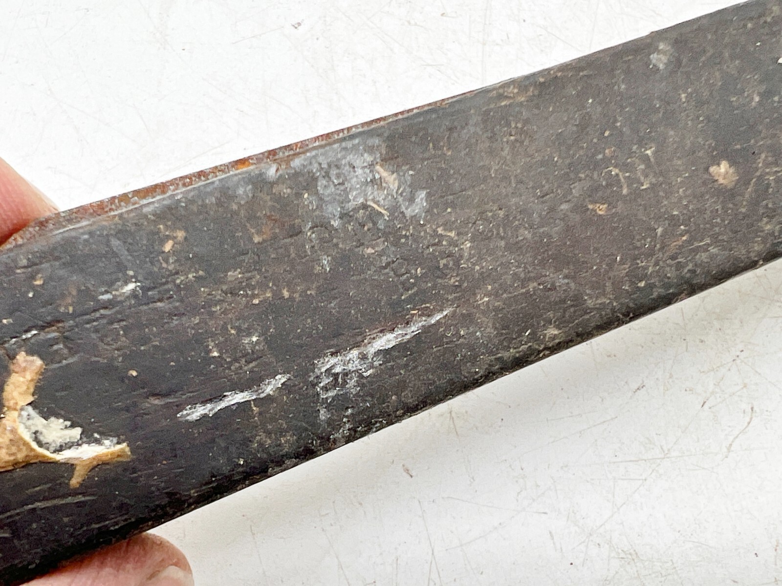 VINTAGE 11″ WOOD BRASS & STEEL BEVEL WOODWORKING TOOL DIY
