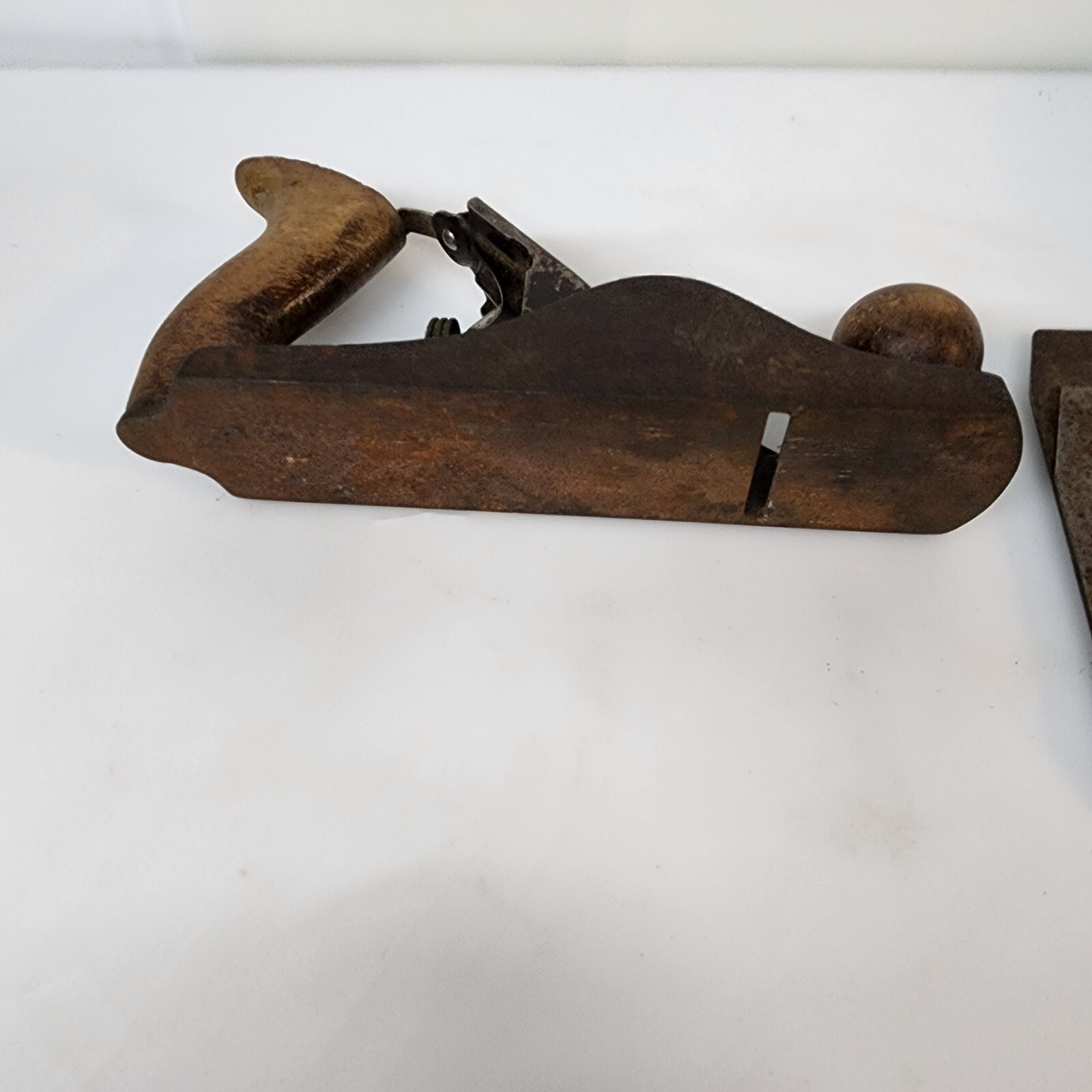 Vintage Craftsman? Smooth Bottom Wood & Steel Plane Planer Hand Tool 9.5″ USA