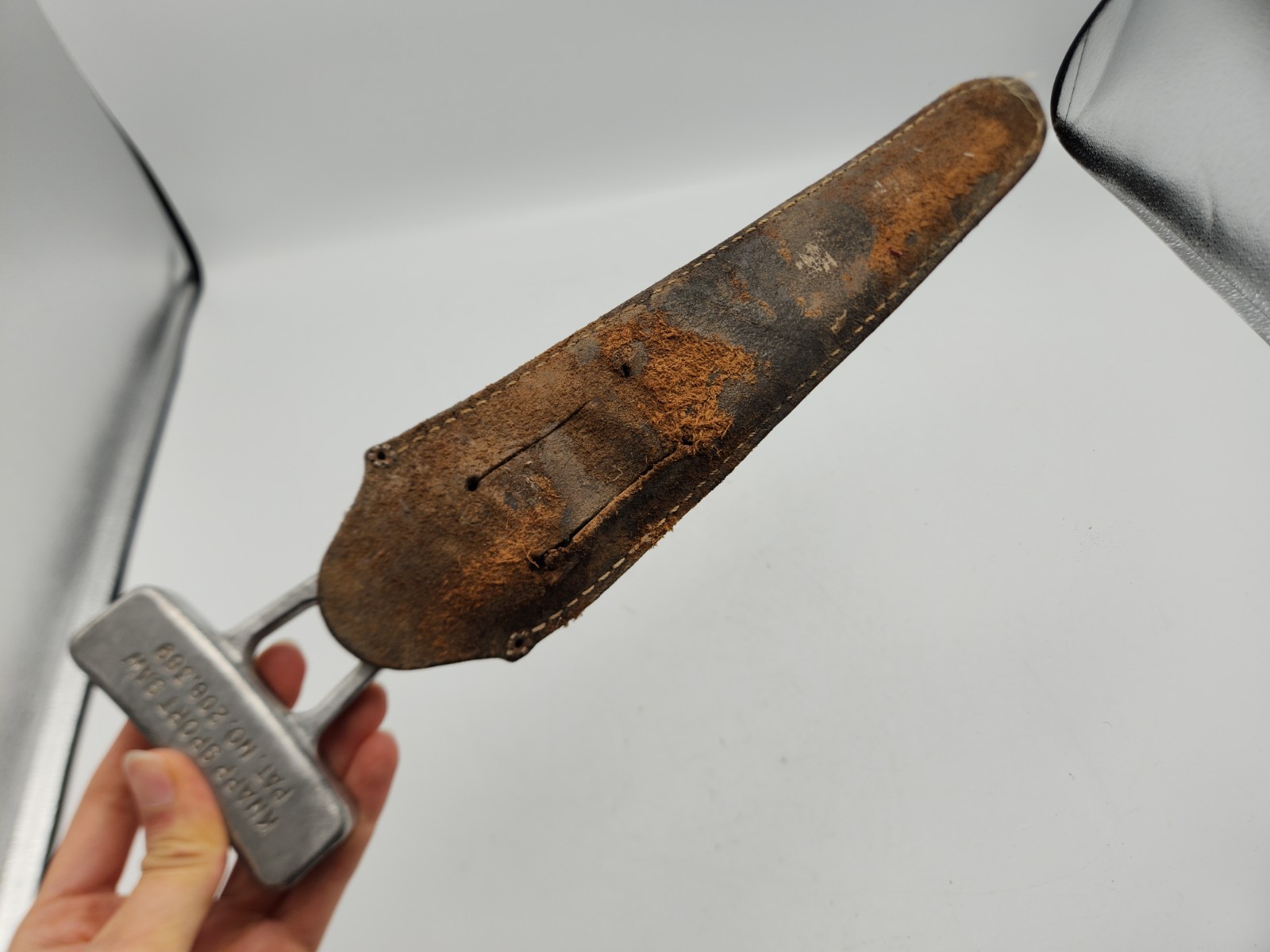 Vintage The Pioneer Co. Boise Idaho USA Knapp Sport Saw w/ Sheath *READ*