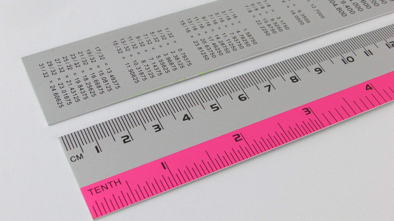 8 Inch / 20 cm Assorted Color Aluminum Ruler in Inch and CM Scale with Hangin…