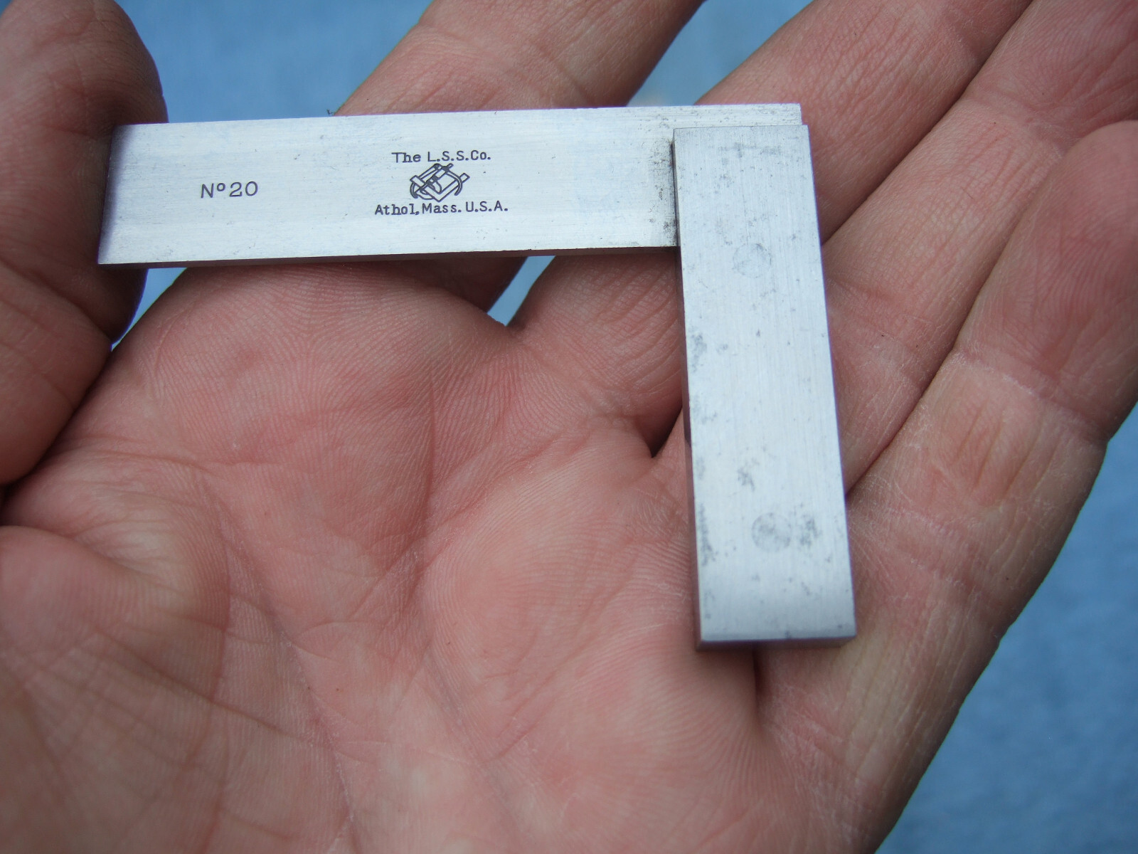 STARRETT No.20 VINTAGE OLD 2 In. SQUARE USA MACHINIST INSPECTION NO ENGRAVING 2B