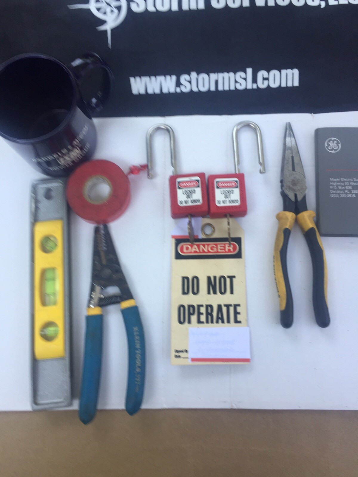 TWO LOCKOUT-TAGOUT,SAFETY LOCKS,KEYS,  MADE BY MASTER,RED, WITH RED DANGER Used