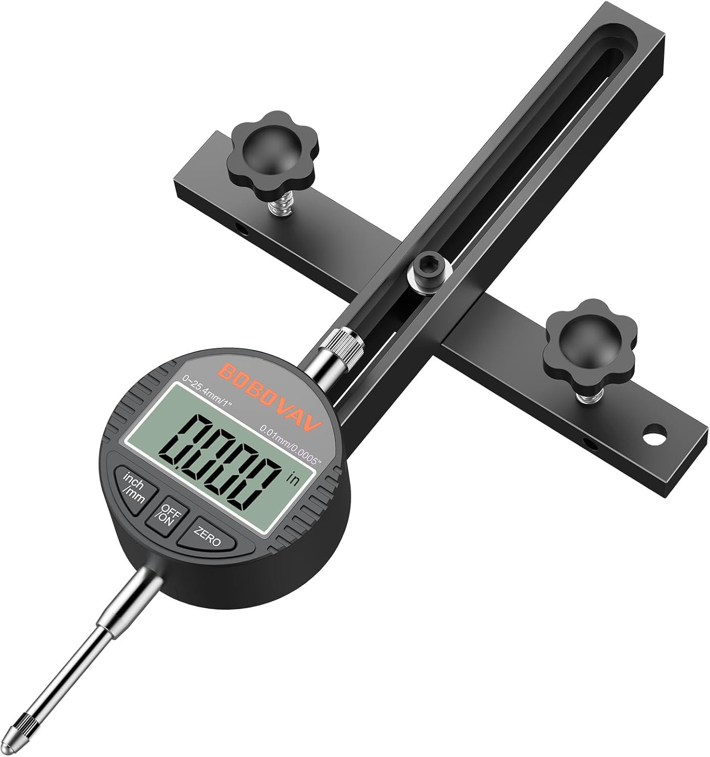 Table Saw Alignment Gauge with 0.0005″Digital Dial Indicator – 18Cm Rod, Fits 3/
