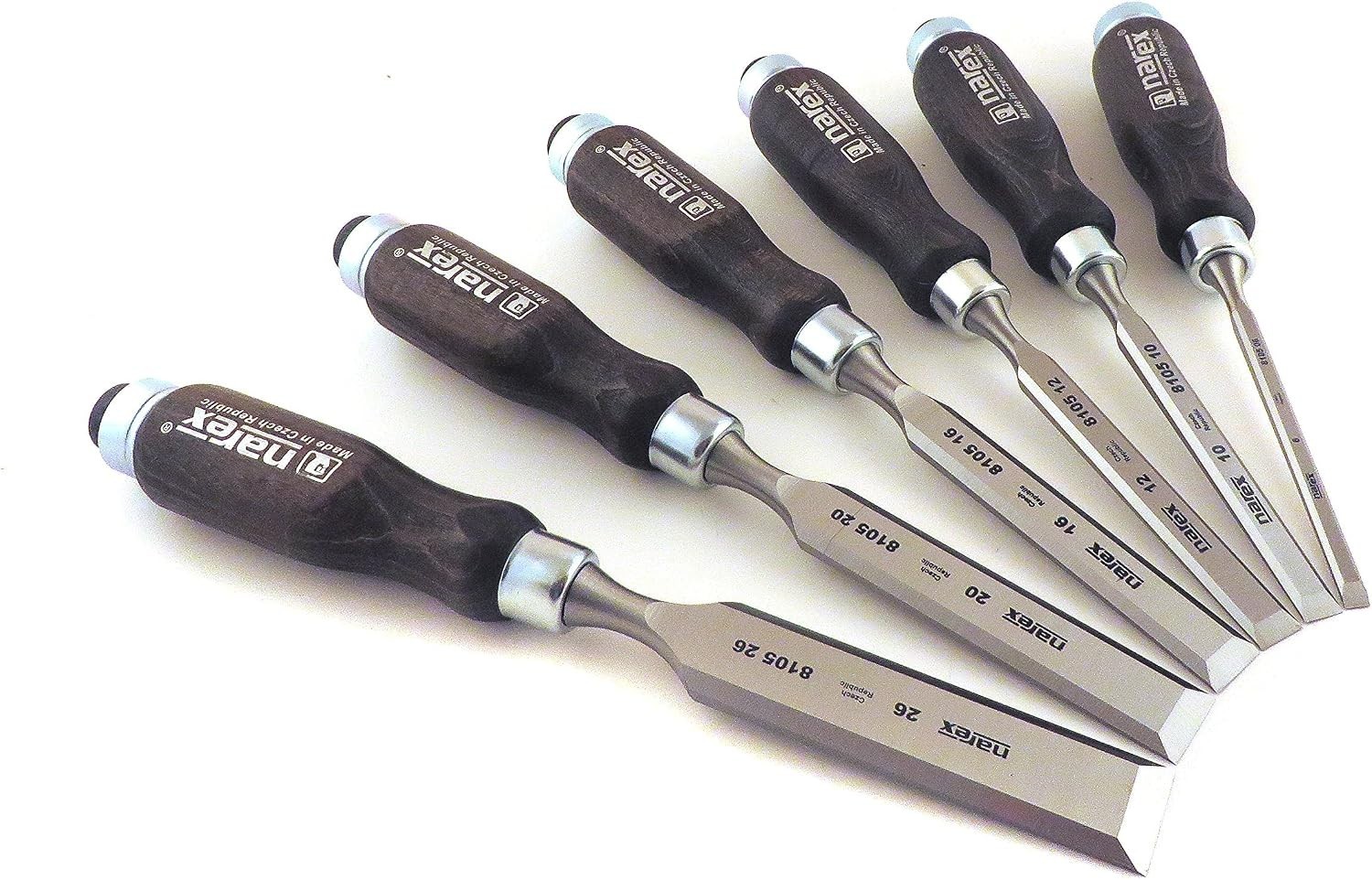 Expert 6mm-26mm Wood Chisels Set, Chrome-Manganese, Bevel Edge, Presentation Box