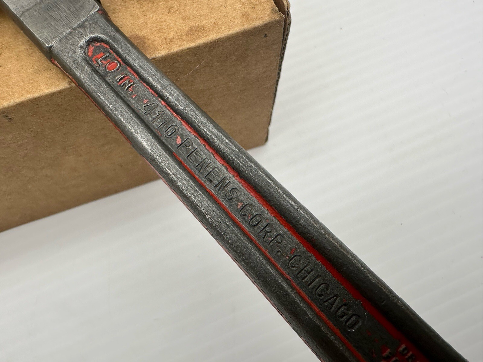 Vintage Penens Fleet 4110 Pipe Monkey Wrench Hand Tool 10″ Chicago Made In USA