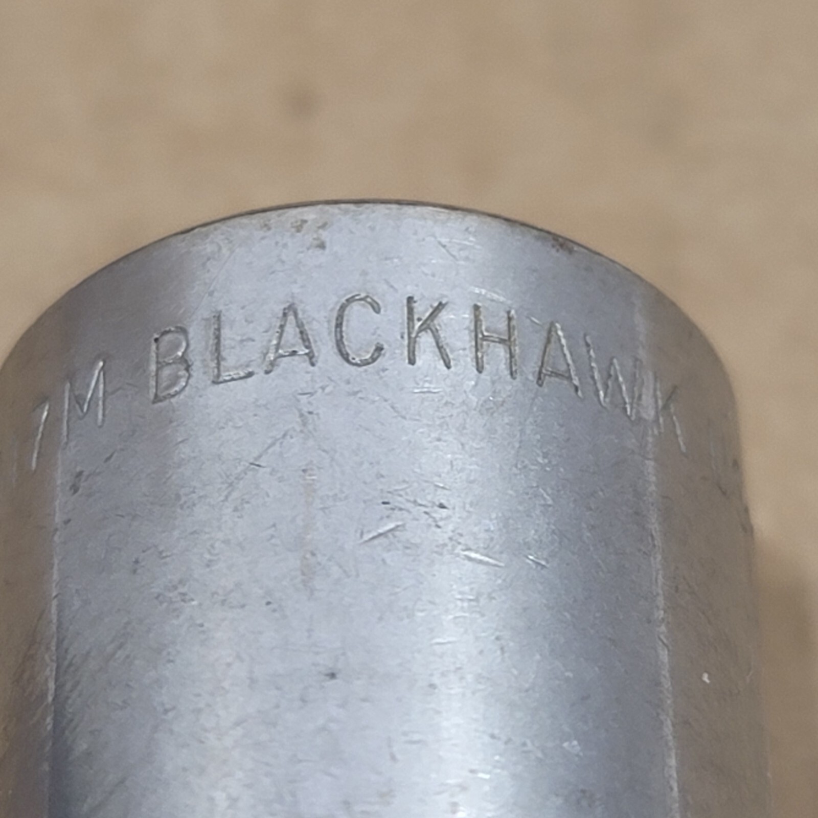 Vintage Blackhawk 17mm Socket 12 point 3/8″ Drive 34017M USA