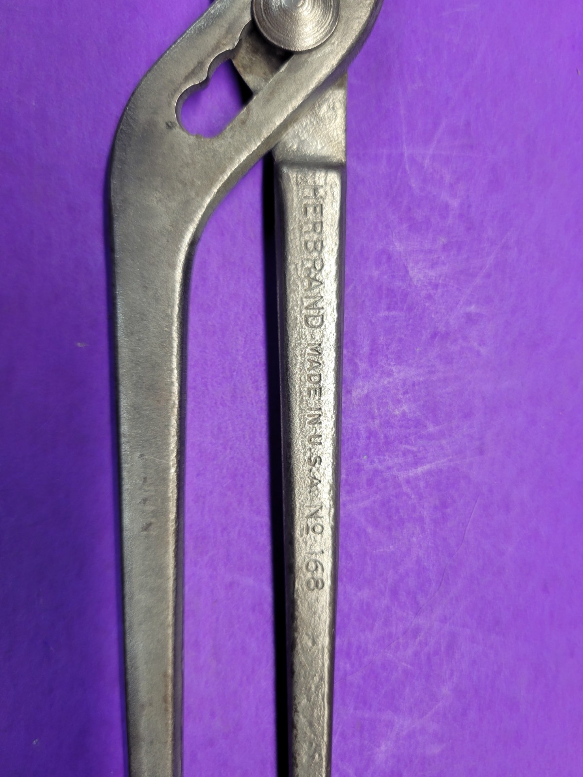 VINTAGE HERBRAND NO.168 ADJUSTABLE SLIP JOINT PLIERS 7.5 ” LONG
