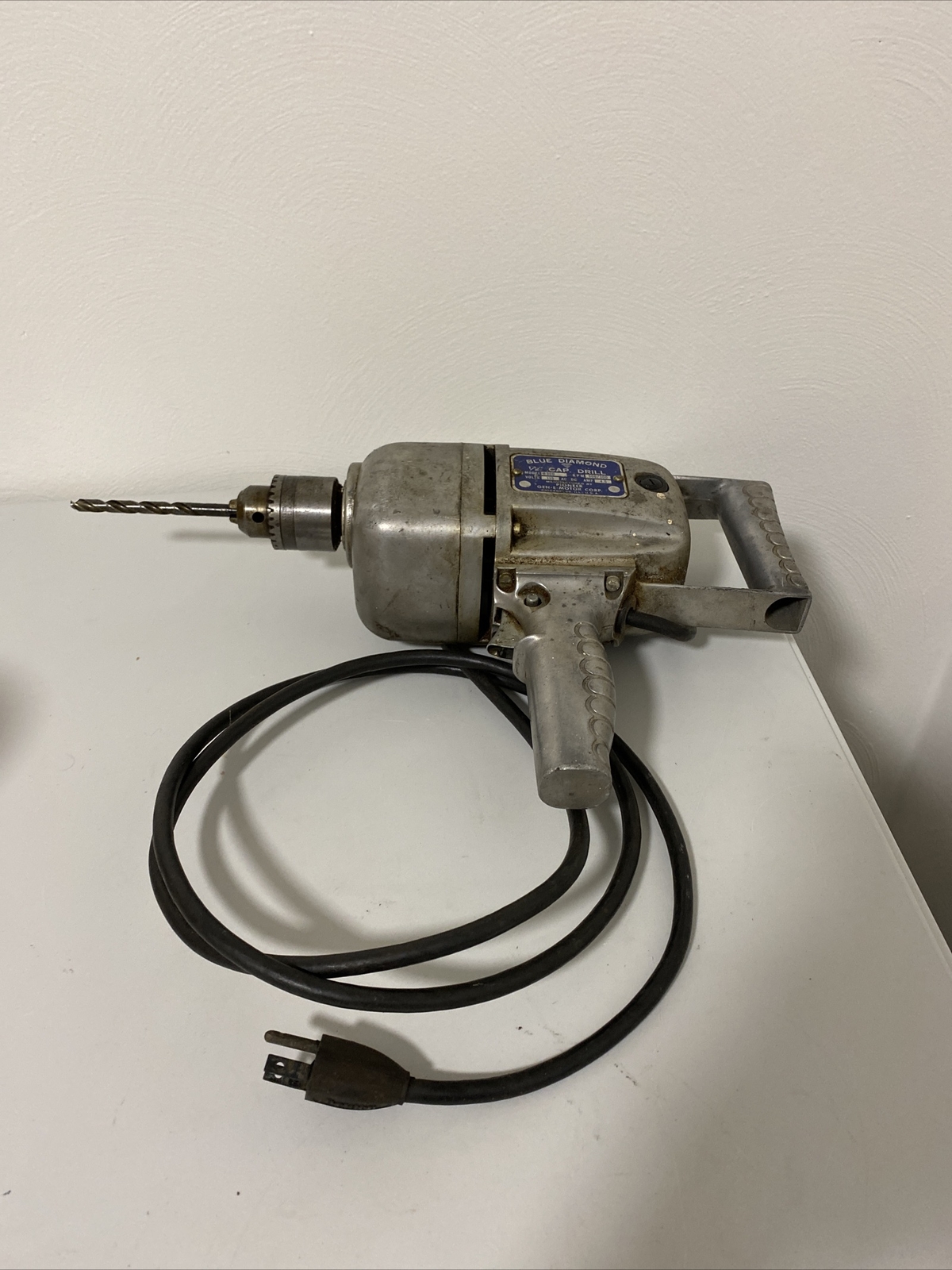 Vintage 1/2” BLUE DIAMOND ELECTRIC DRILL PIONEER GEN-E-MOTOR Corp