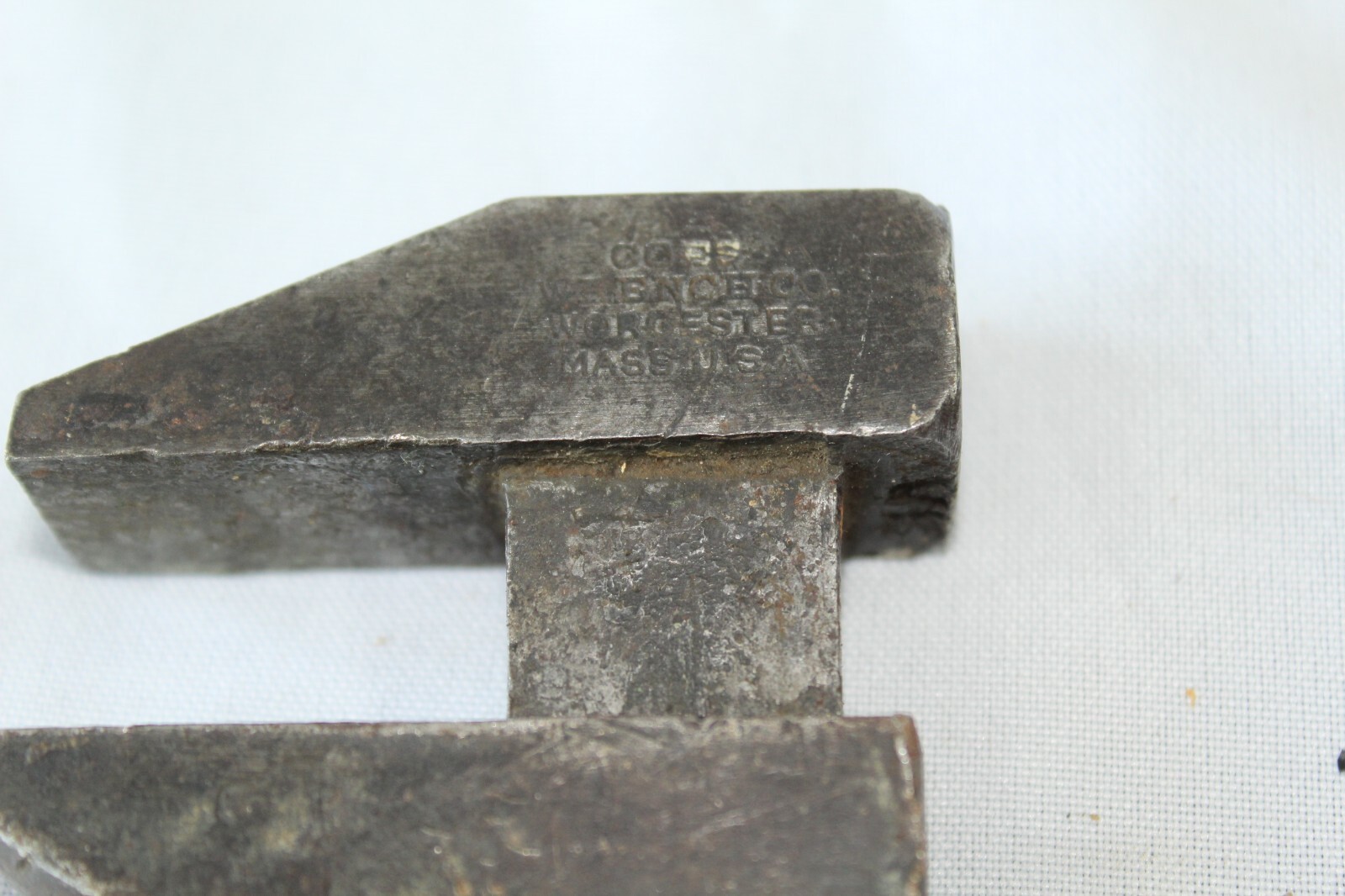 Antique Coes Adjustable Monkey Wrench 10 inches Wood Handle NO3 Worchester, MASS