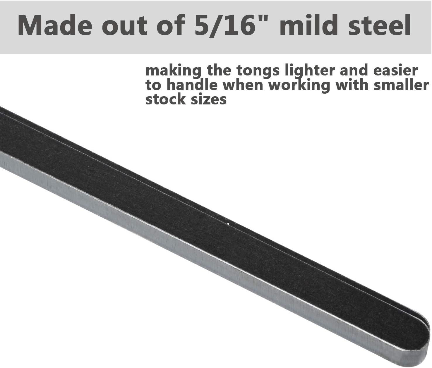 DIY Rapid Tongs Bundle Set – Blacksmith Five Types of Tongs for Beginners