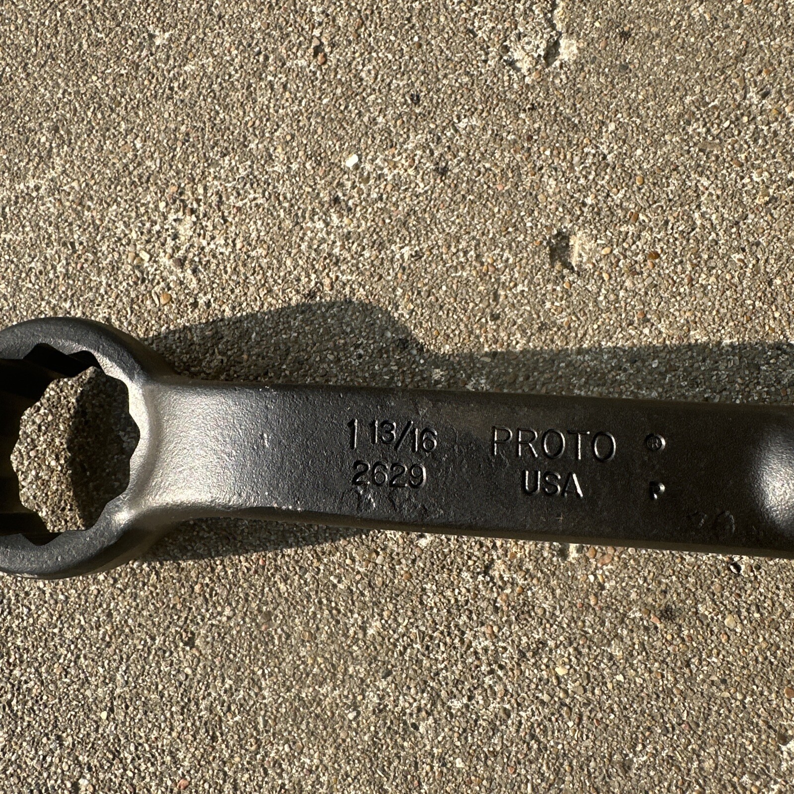 Proto 2629 Box End 1-13/16″ Spud Handle Wrench USA 12 Point Off Set Ironworker