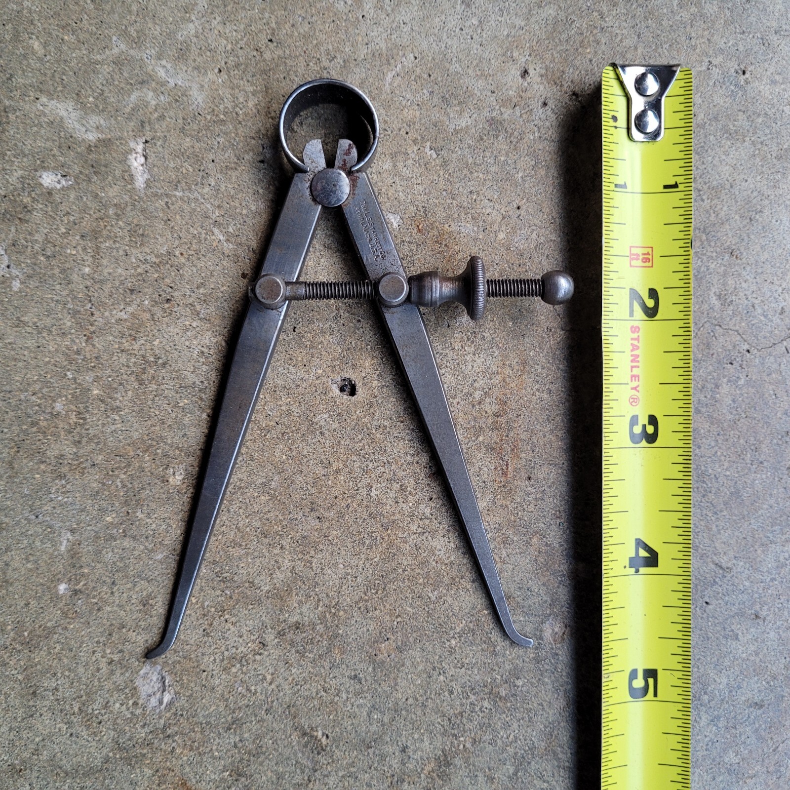 L S Starrett Inside Calipers 4-1/2″