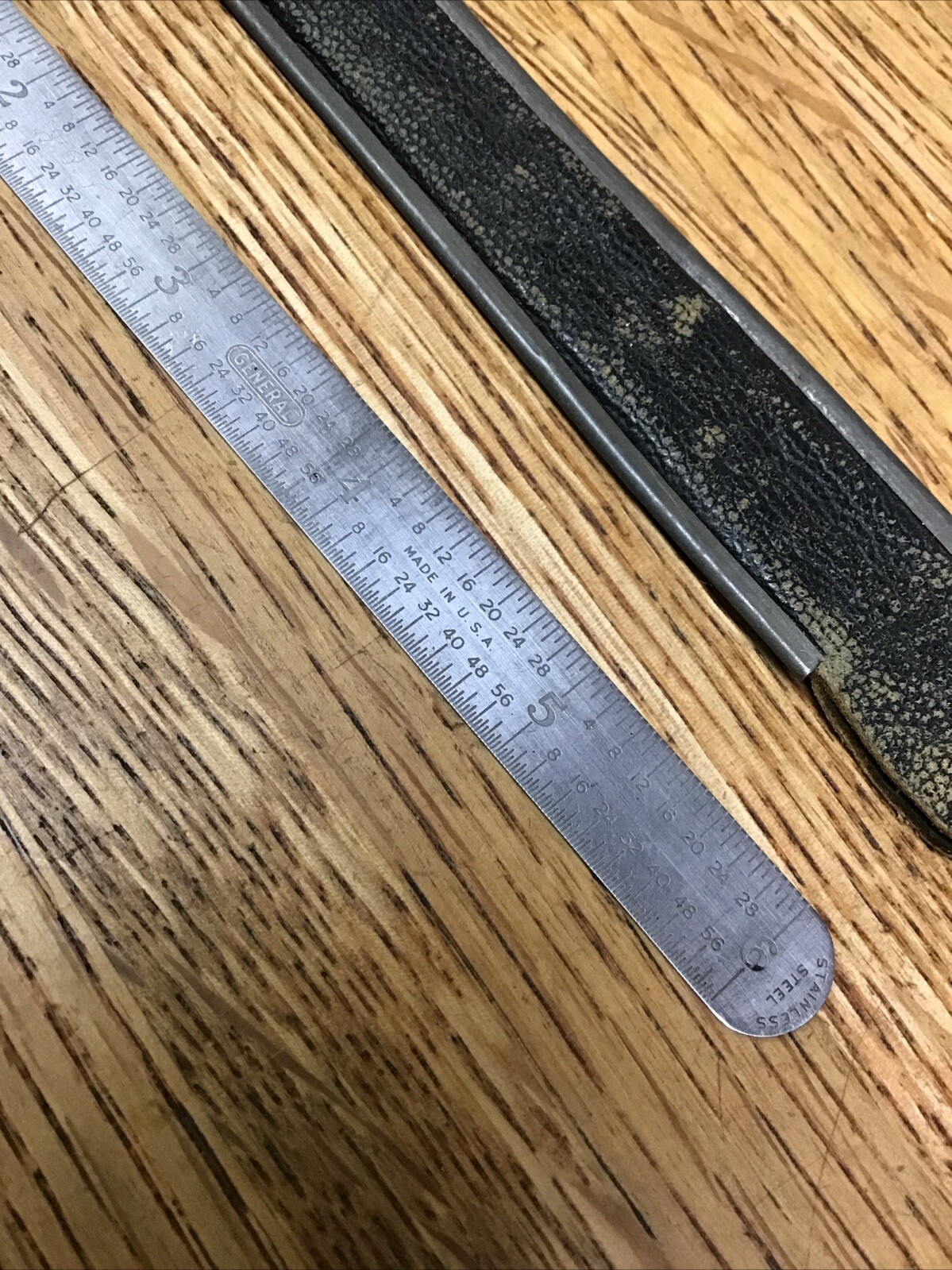 General No 300 USA Machinist 6″ Rule Stainless Steel Ruler Decimal Equivalents