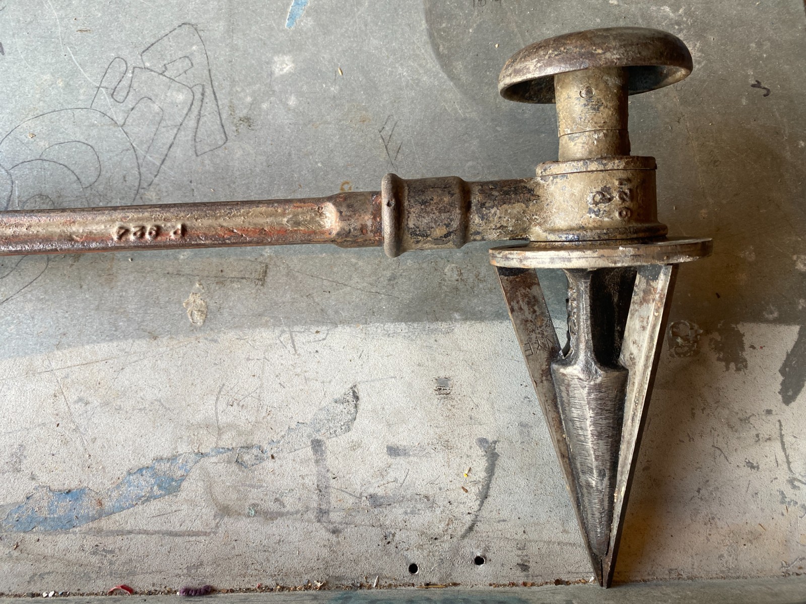 Vintage Ratcheting Pipe Reamer 921 Tool THE NYE TOOL & MACH WORKS Chicago 3”