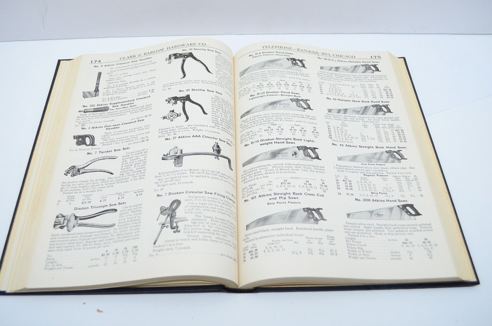 1941 Clark and Barlow Hardware Co. Chicago Catalog F Vtg