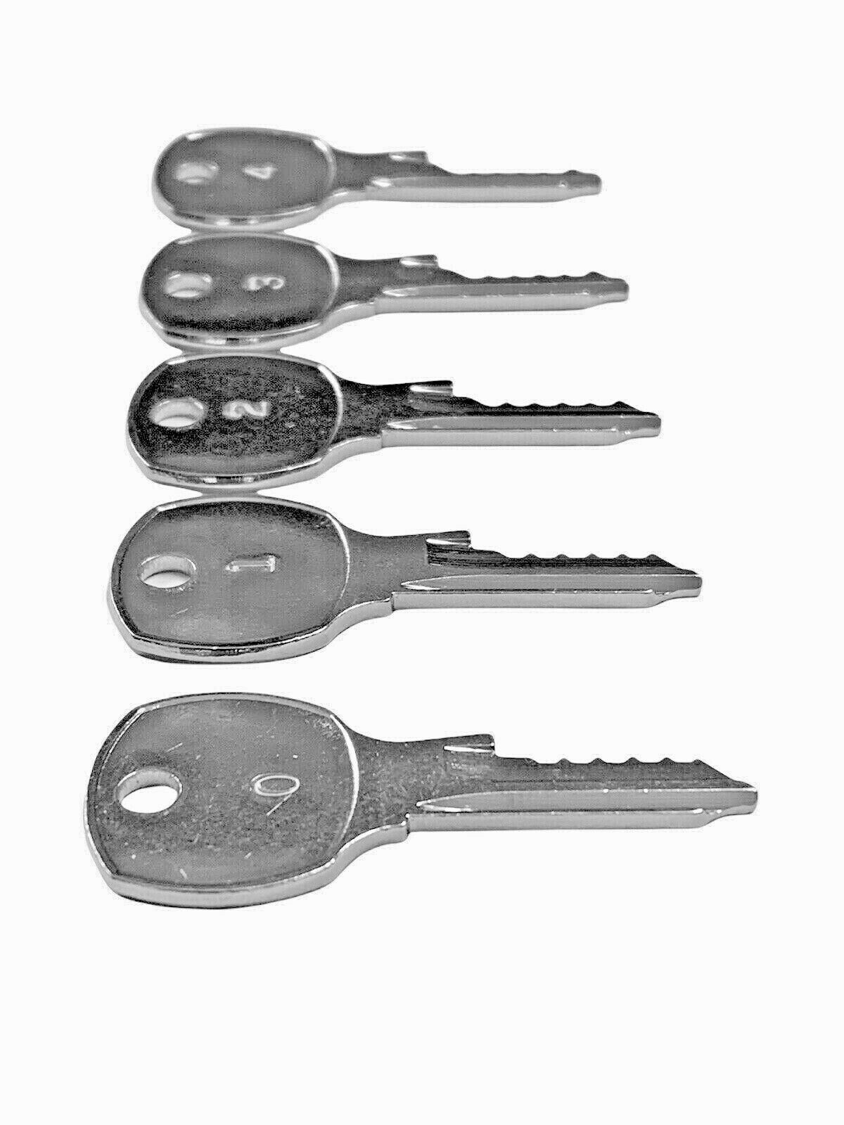 1 National Cabinet Lock Space & Depth Keys 5 Cut 1646 D4300 NTC145D Key Blank