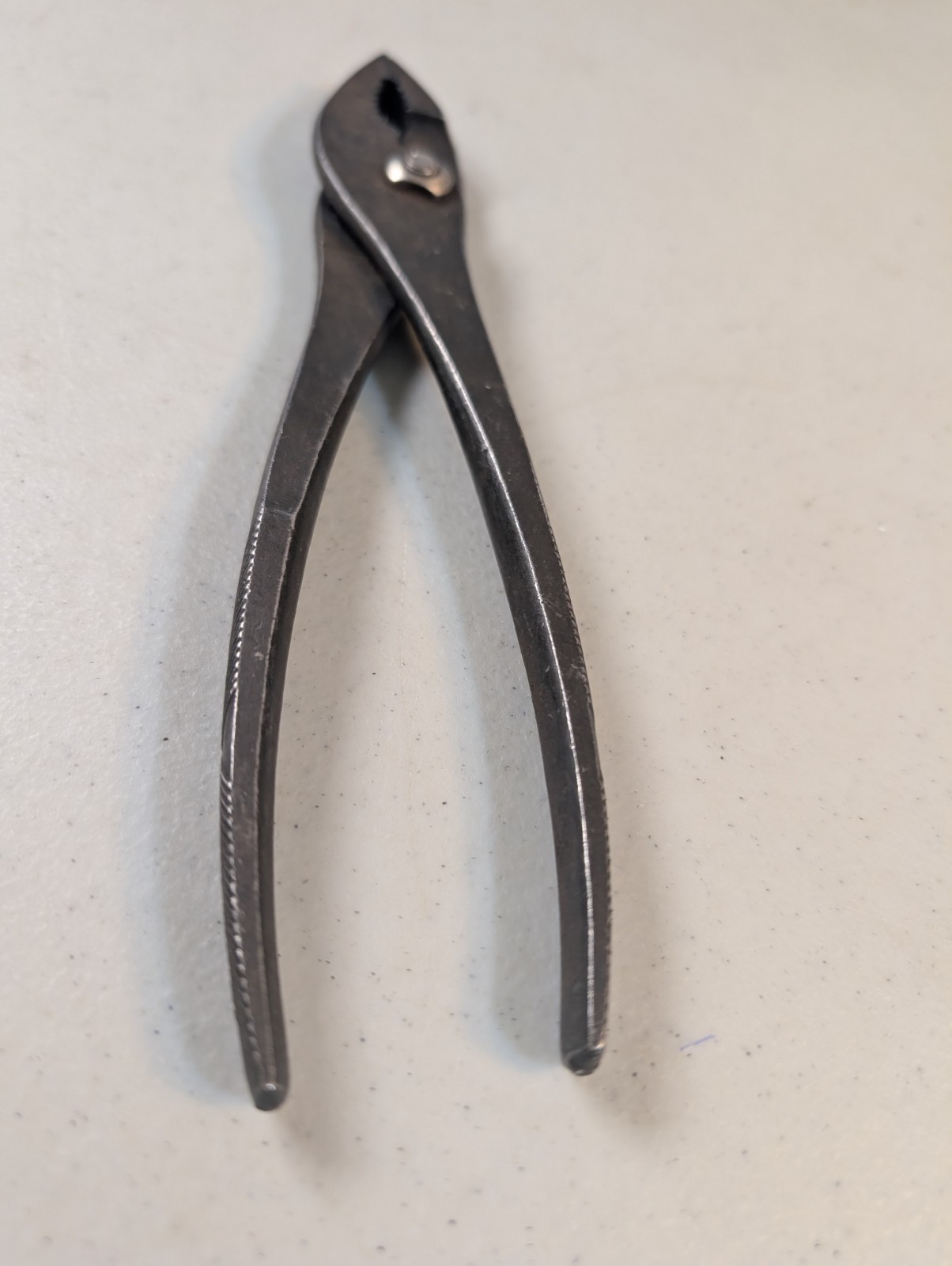 Vintage Proto Slip Joint Pliers 8″ w/ Chevron Pattern Grips, Los Angeles USA